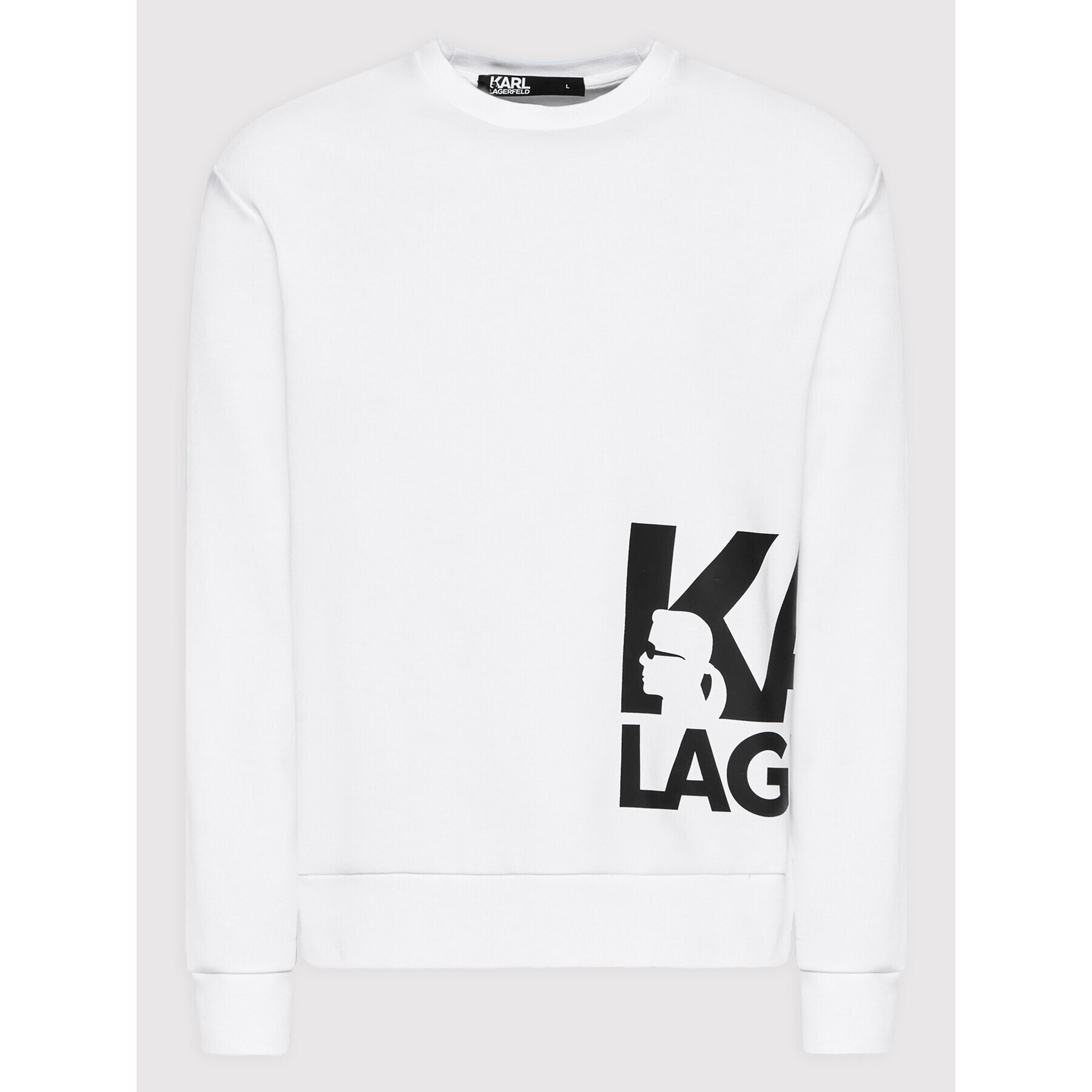 KARL LAGERFELD Mikina Sweat 705084 521900 Biela Regular Fit - Pepit.sk