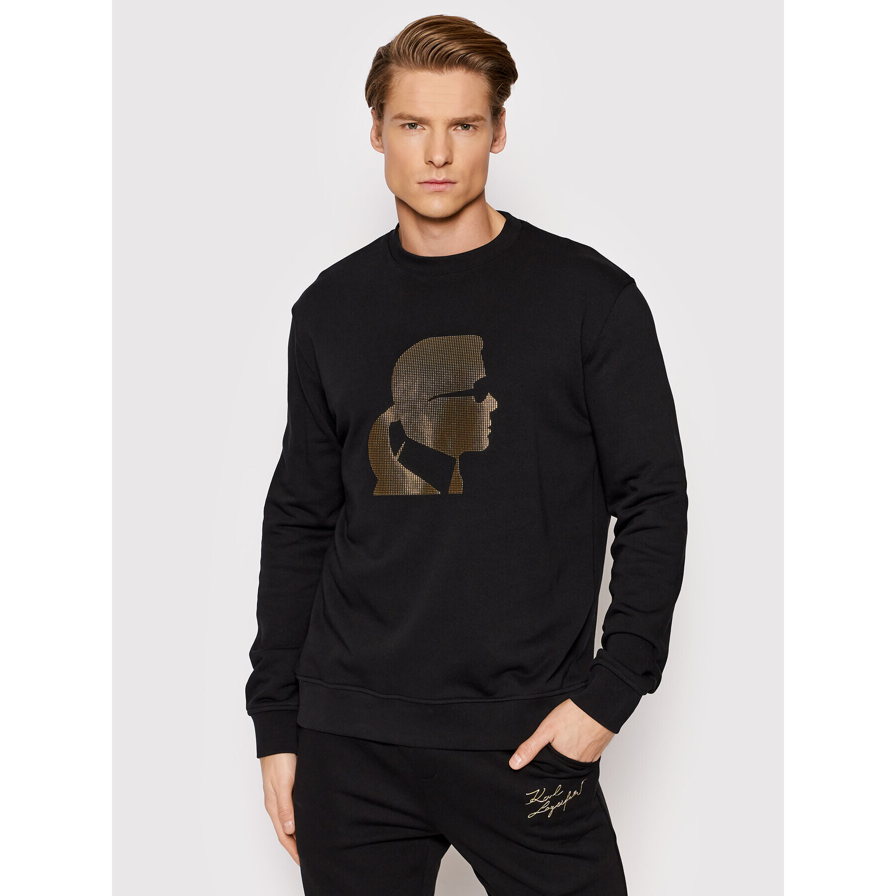 KARL LAGERFELD Mikina Sweat 705401 521900 Čierna Regular Fit - Pepit.sk