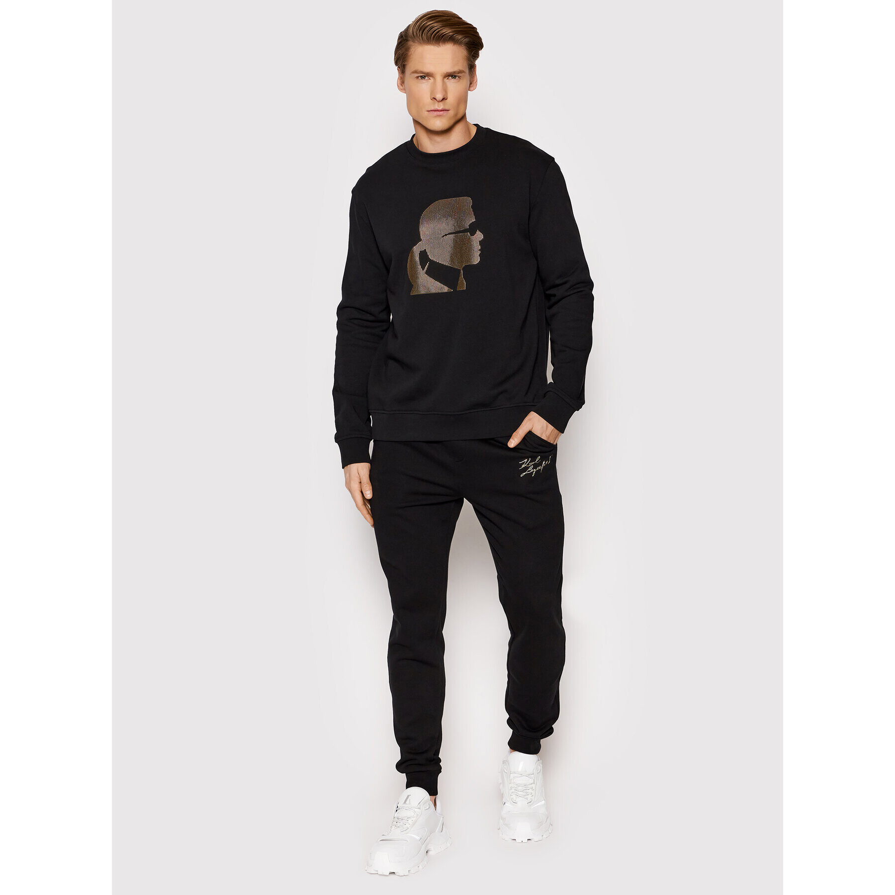 KARL LAGERFELD Mikina Sweat 705401 521900 Čierna Regular Fit - Pepit.sk