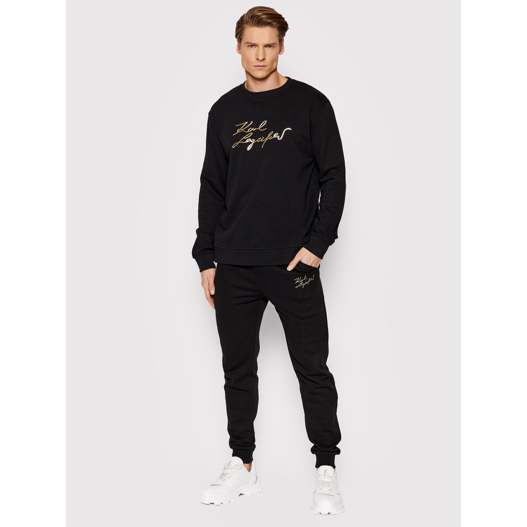 KARL LAGERFELD Mikina Sweat 705403 521900 Čierna Regular Fit - Pepit.sk