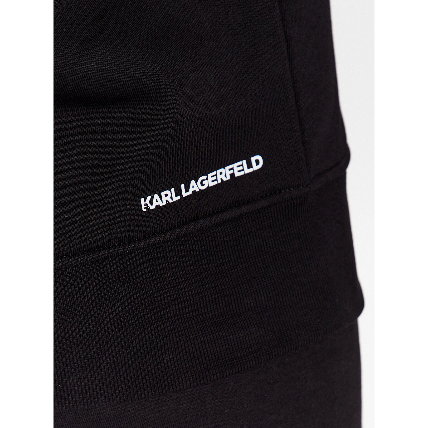 KARL LAGERFELD Mikina Unisex 225W2183 Čierna Relaxed Fit - Pepit.sk