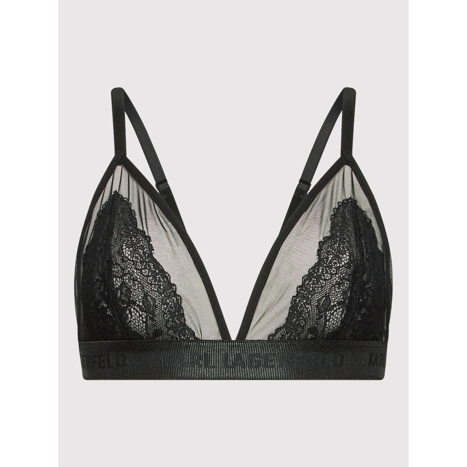 KARL LAGERFELD Podprsenka Bralette 211W2100 Čierna - Pepit.sk