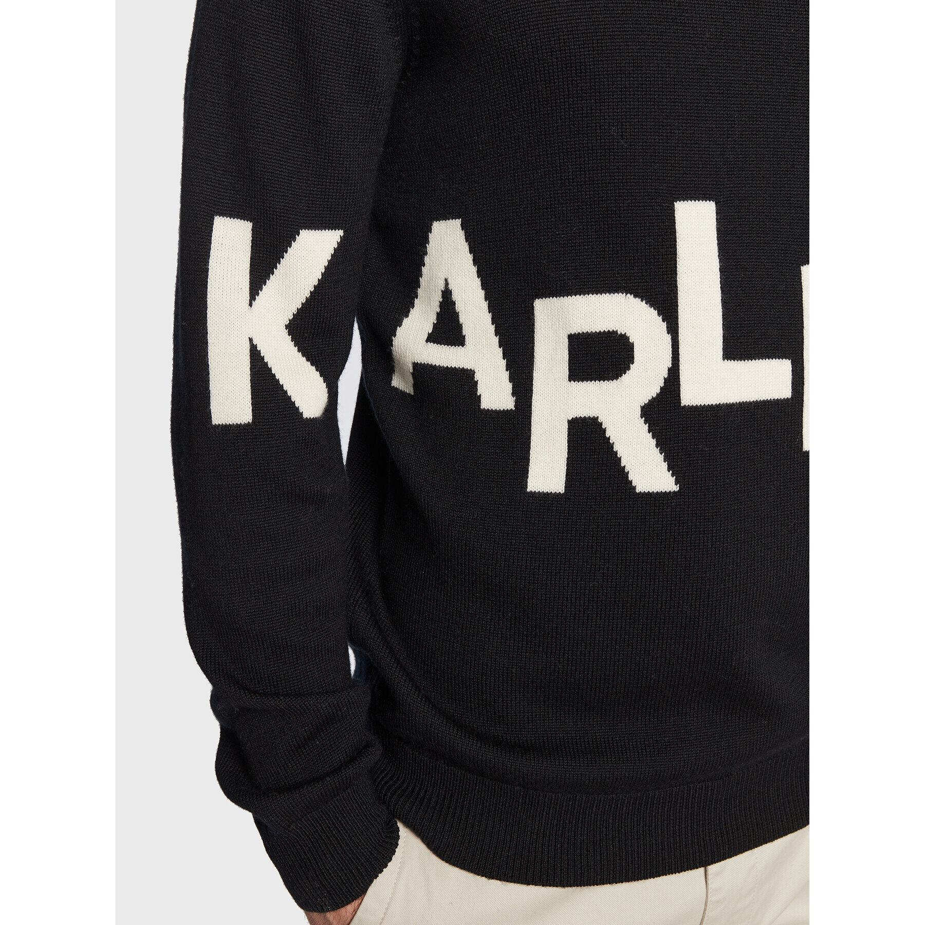 KARL LAGERFELD Rolák 655020 524399 Čierna Regular Fit - Pepit.sk