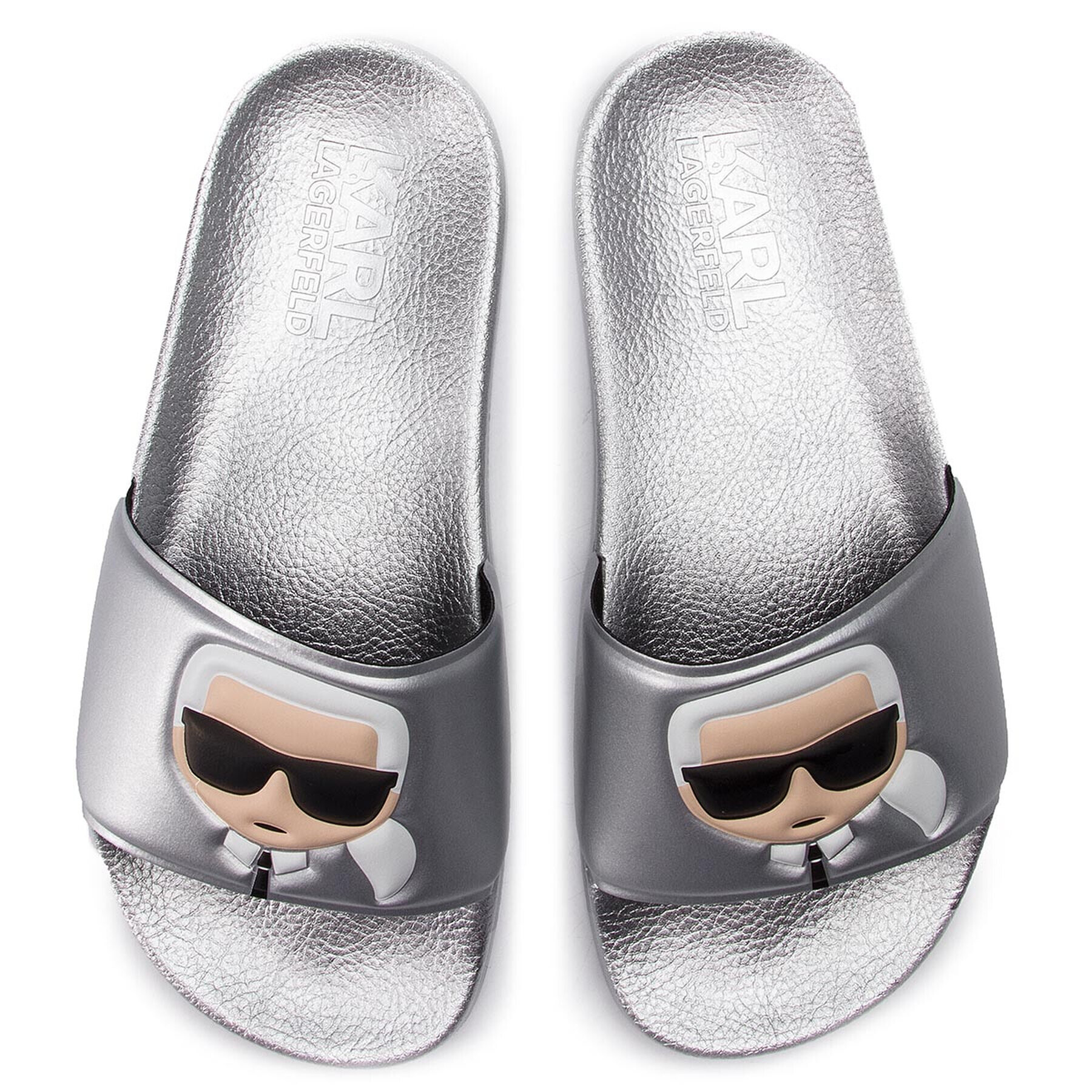 KARL LAGERFELD Šľapky KL80905 Strieborná - Pepit.sk