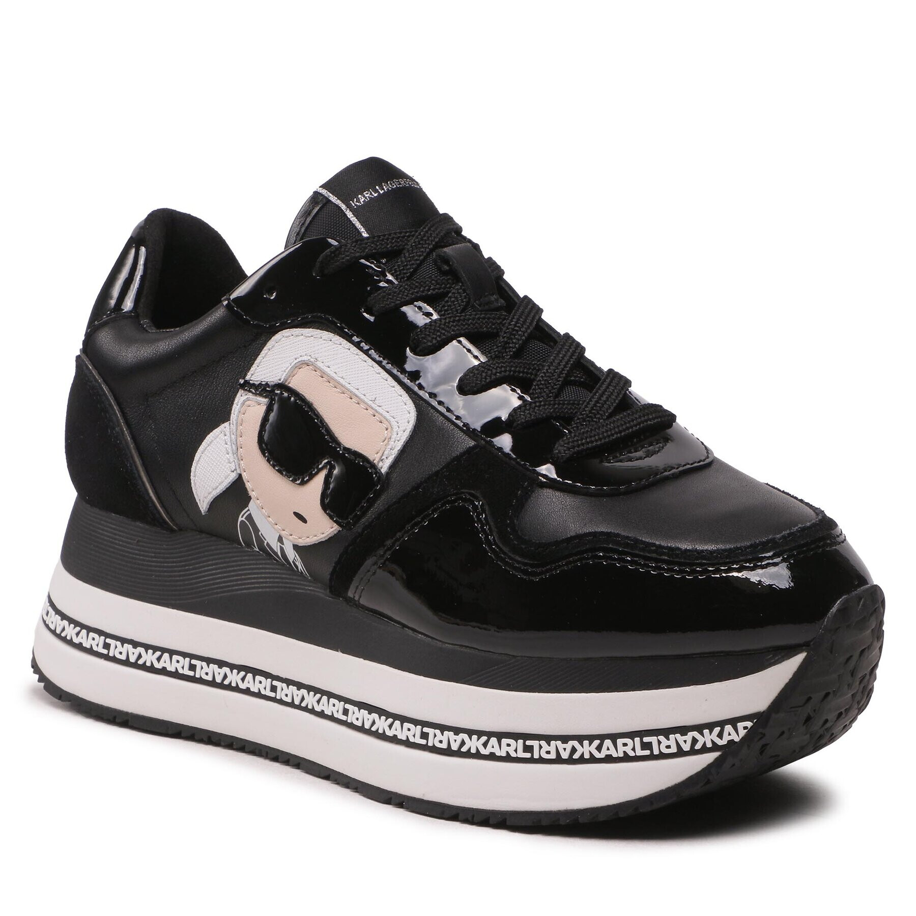 KARL LAGERFELD Sneakersy KL64930N Čierna - Pepit.sk