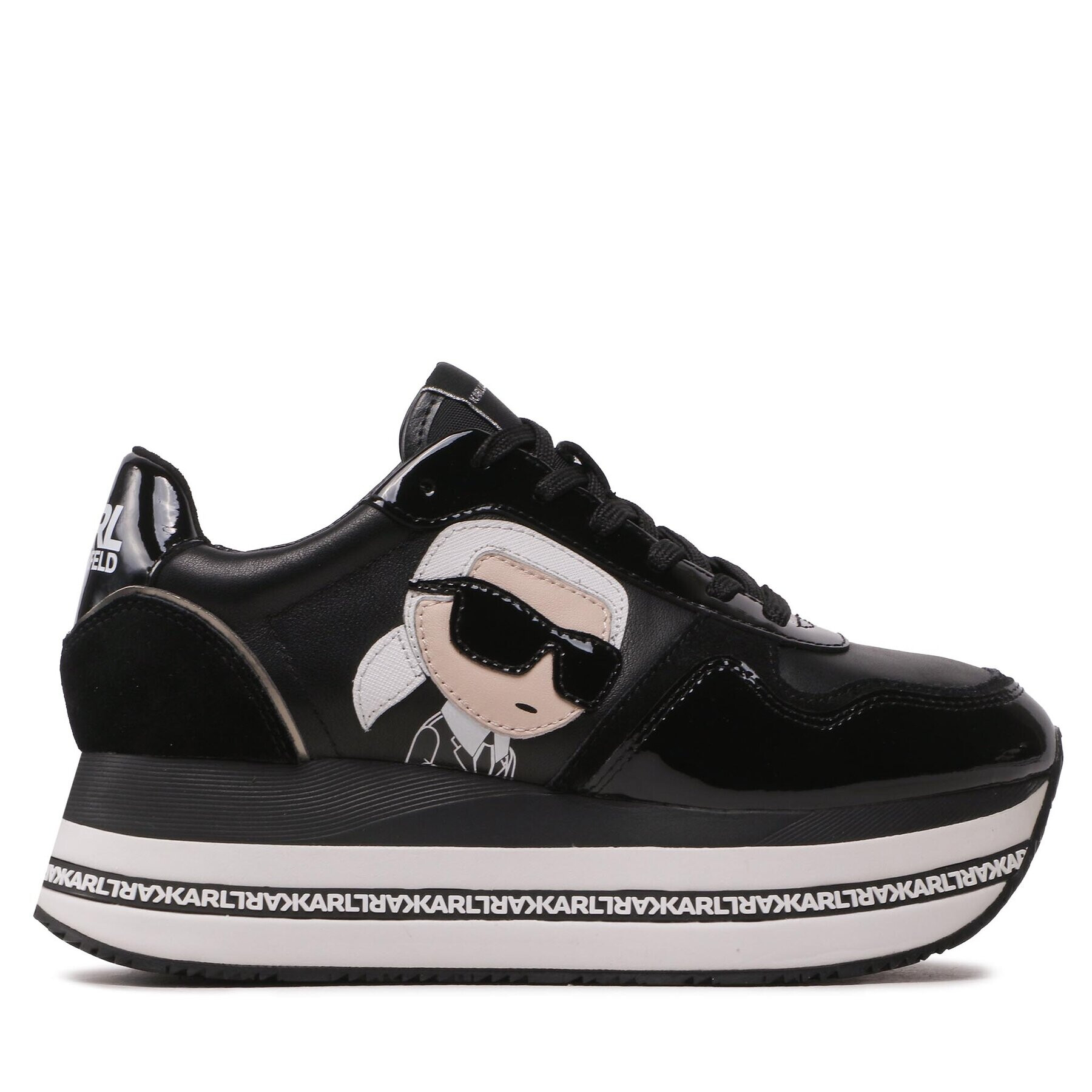 KARL LAGERFELD Sneakersy KL64930N Čierna - Pepit.sk