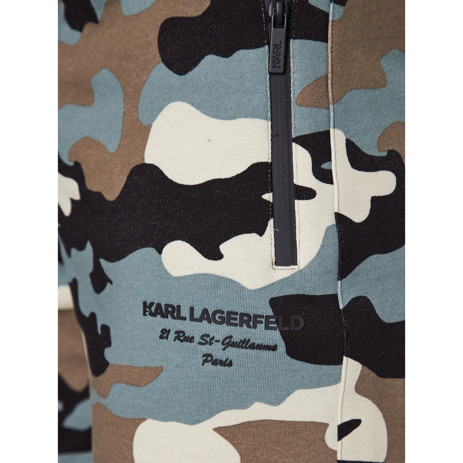 KARL LAGERFELD Športové kraťasy 705010 532900 Zelená Regular Fit - Pepit.sk