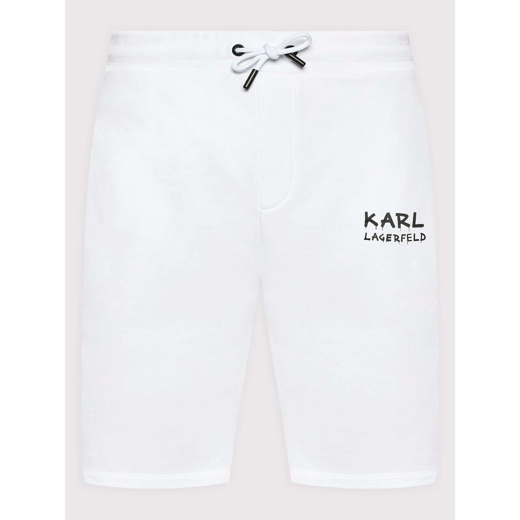 KARL LAGERFELD Športové kraťasy Sweat 705047 521900 Biela Regular Fit - Pepit.sk