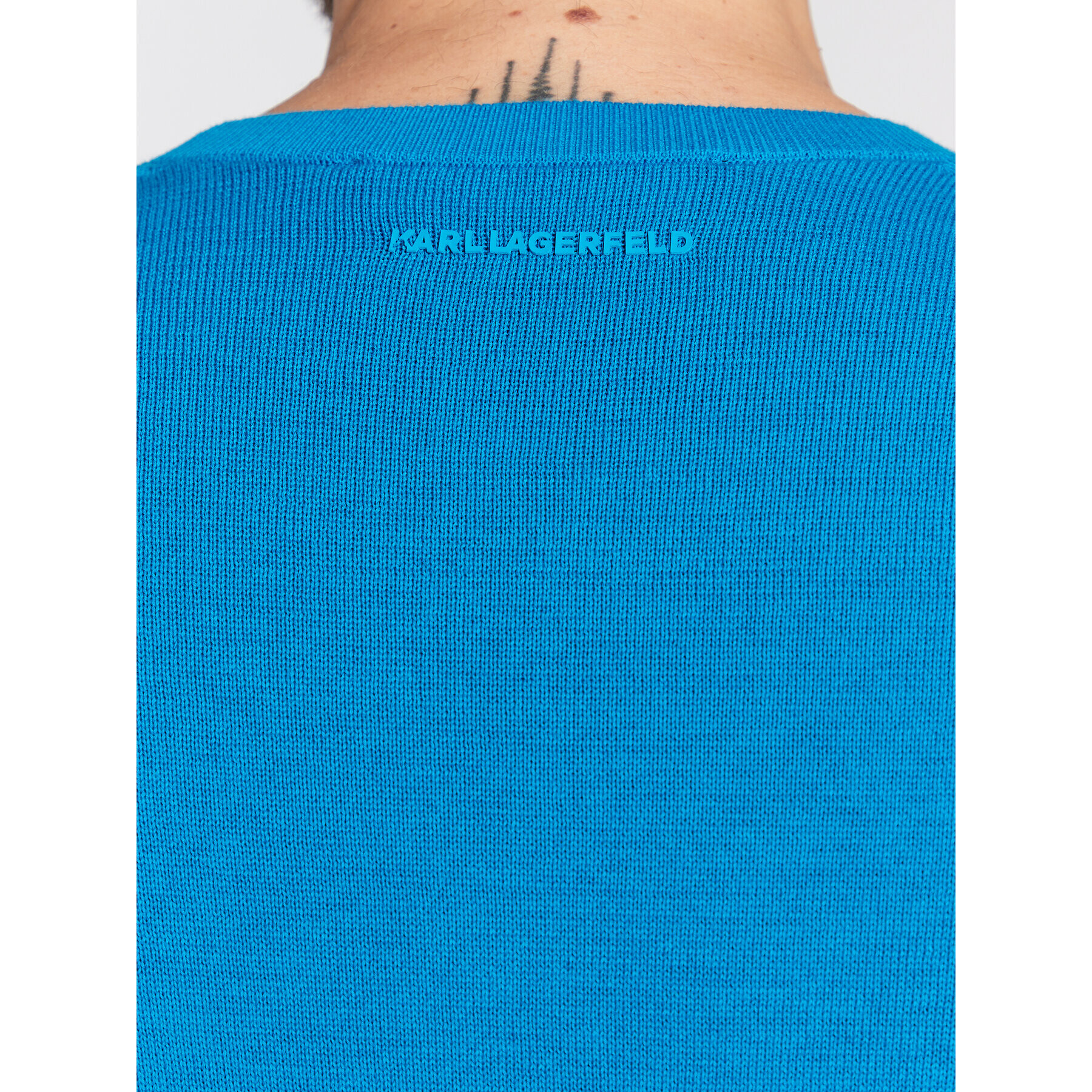 KARL LAGERFELD Sveter 655029 524301 Modrá Regular Fit - Pepit.sk