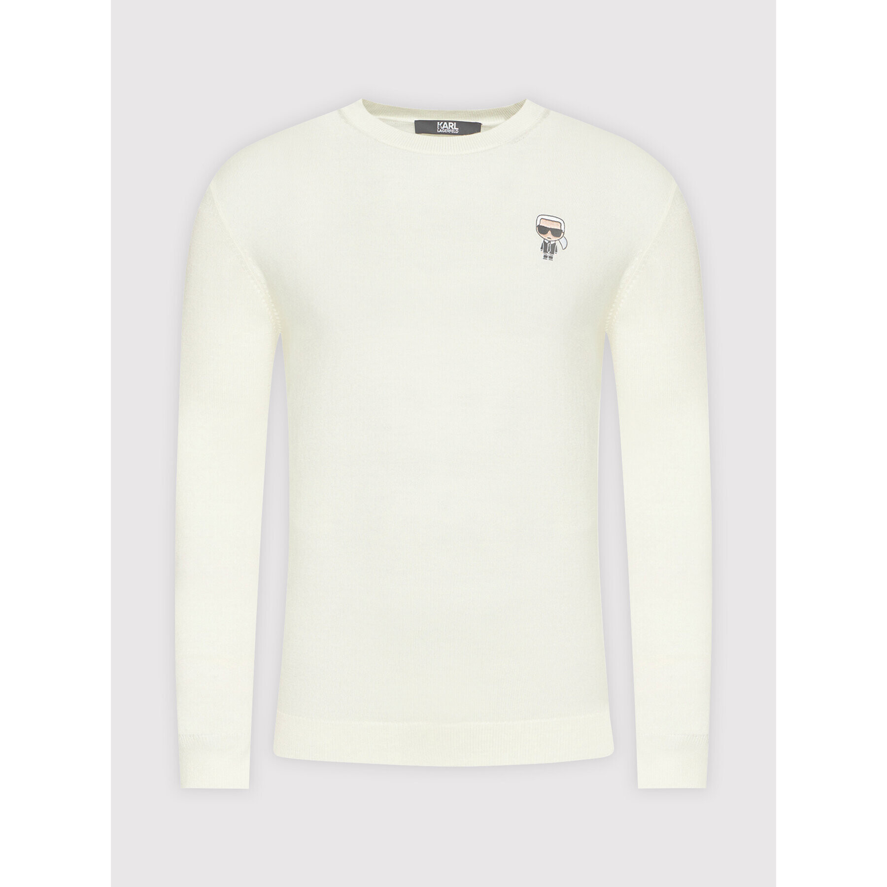 KARL LAGERFELD Sveter Knit Crewneck 655013 512399 Béžová Regular Fit - Pepit.sk