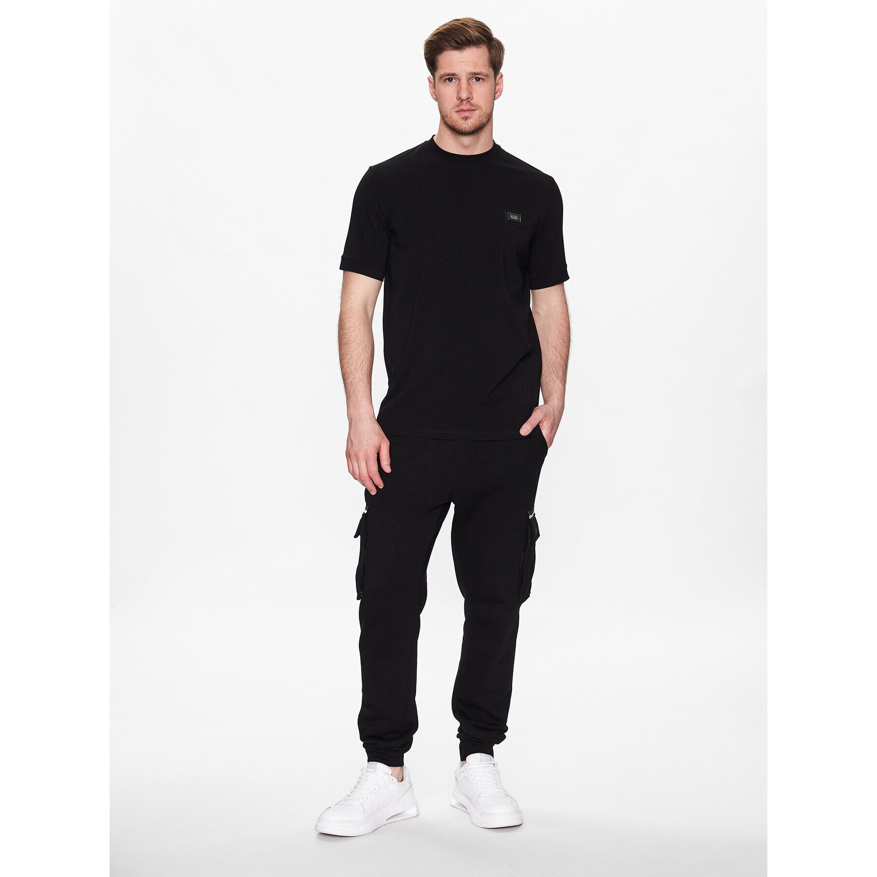 KARL LAGERFELD Tričko 755022 532221 Čierna Regular Fit - Pepit.sk