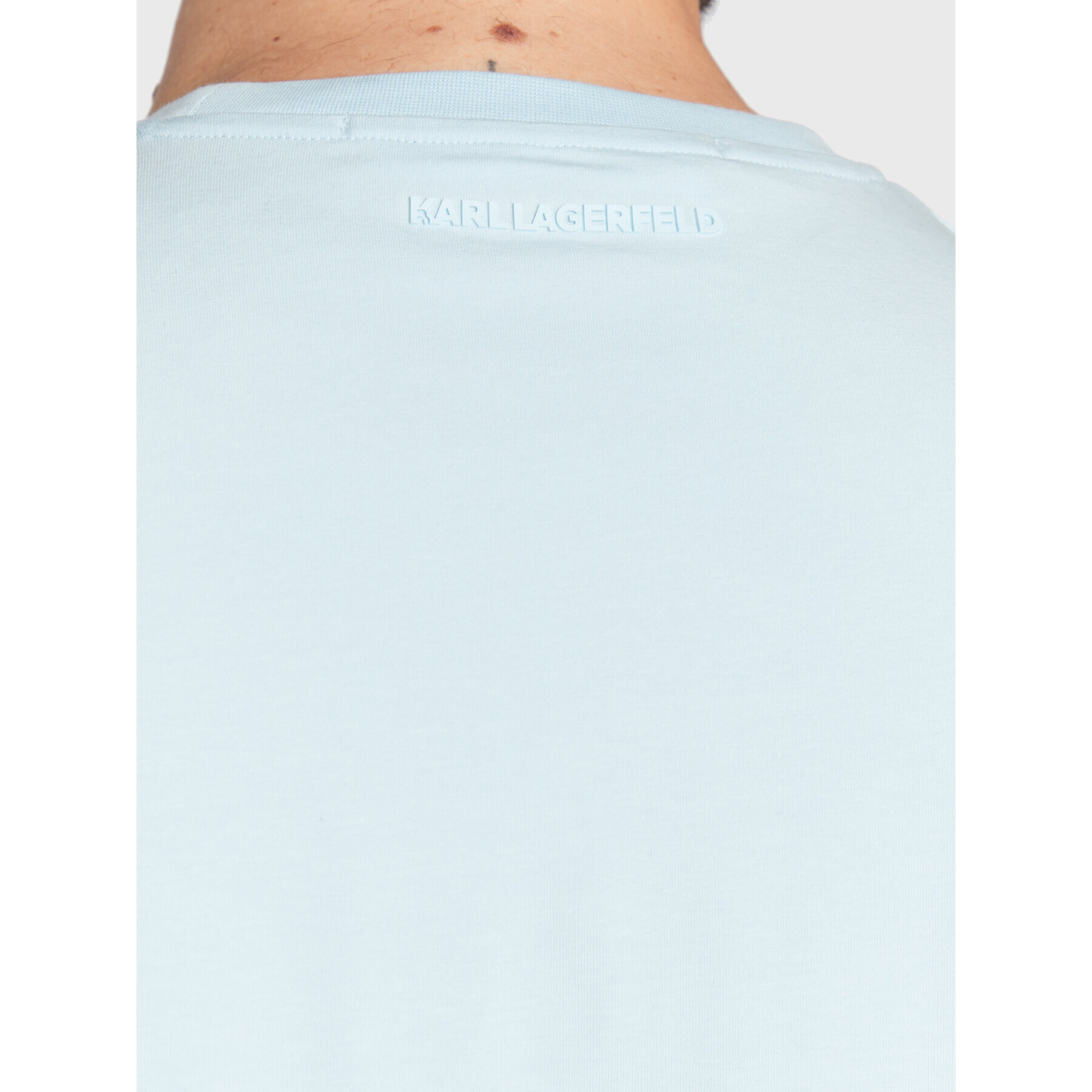 KARL LAGERFELD Tričko 755027 524221 Modrá Relaxed Fit - Pepit.sk