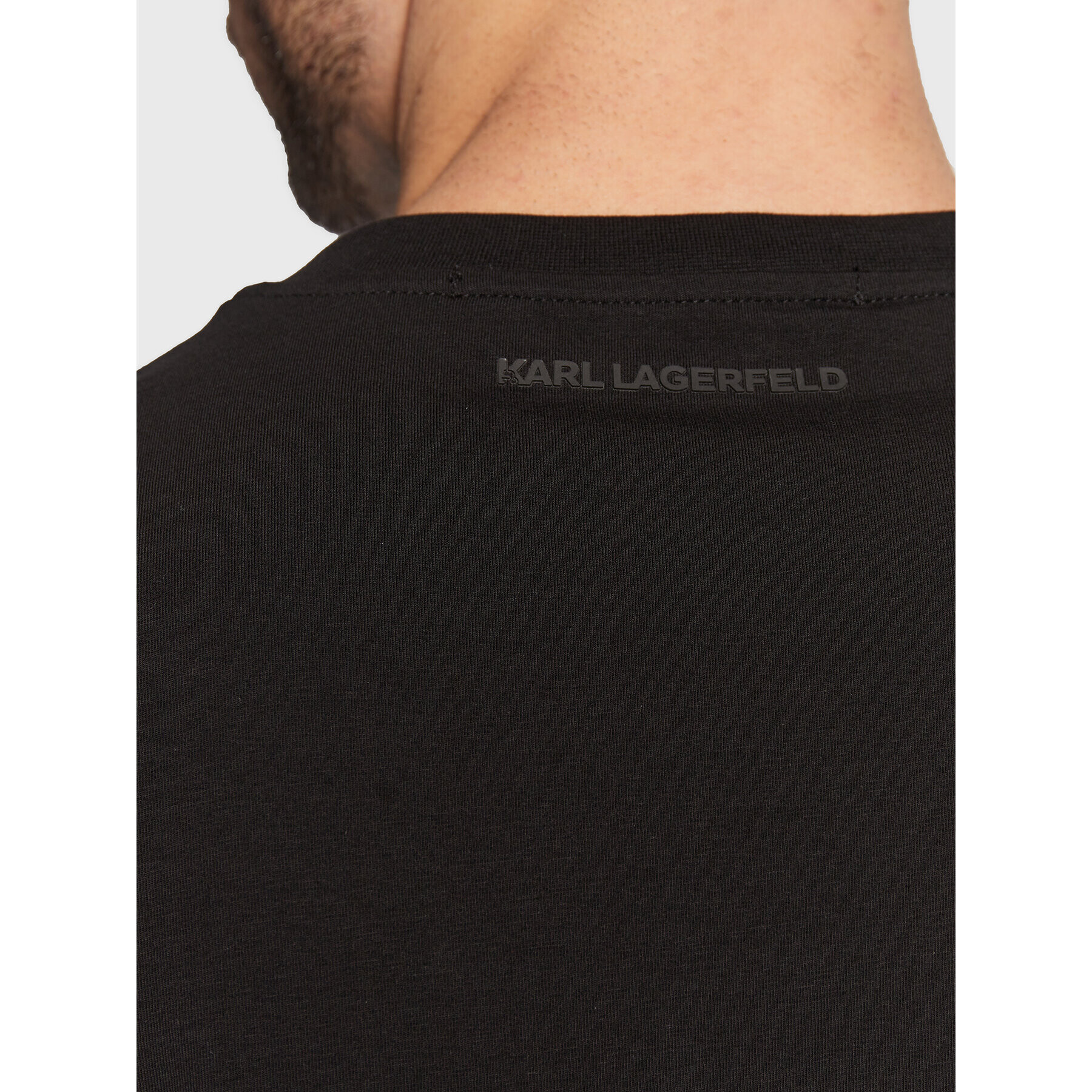 KARL LAGERFELD Tričko 755054 524221 Čierna Regular Fit - Pepit.sk