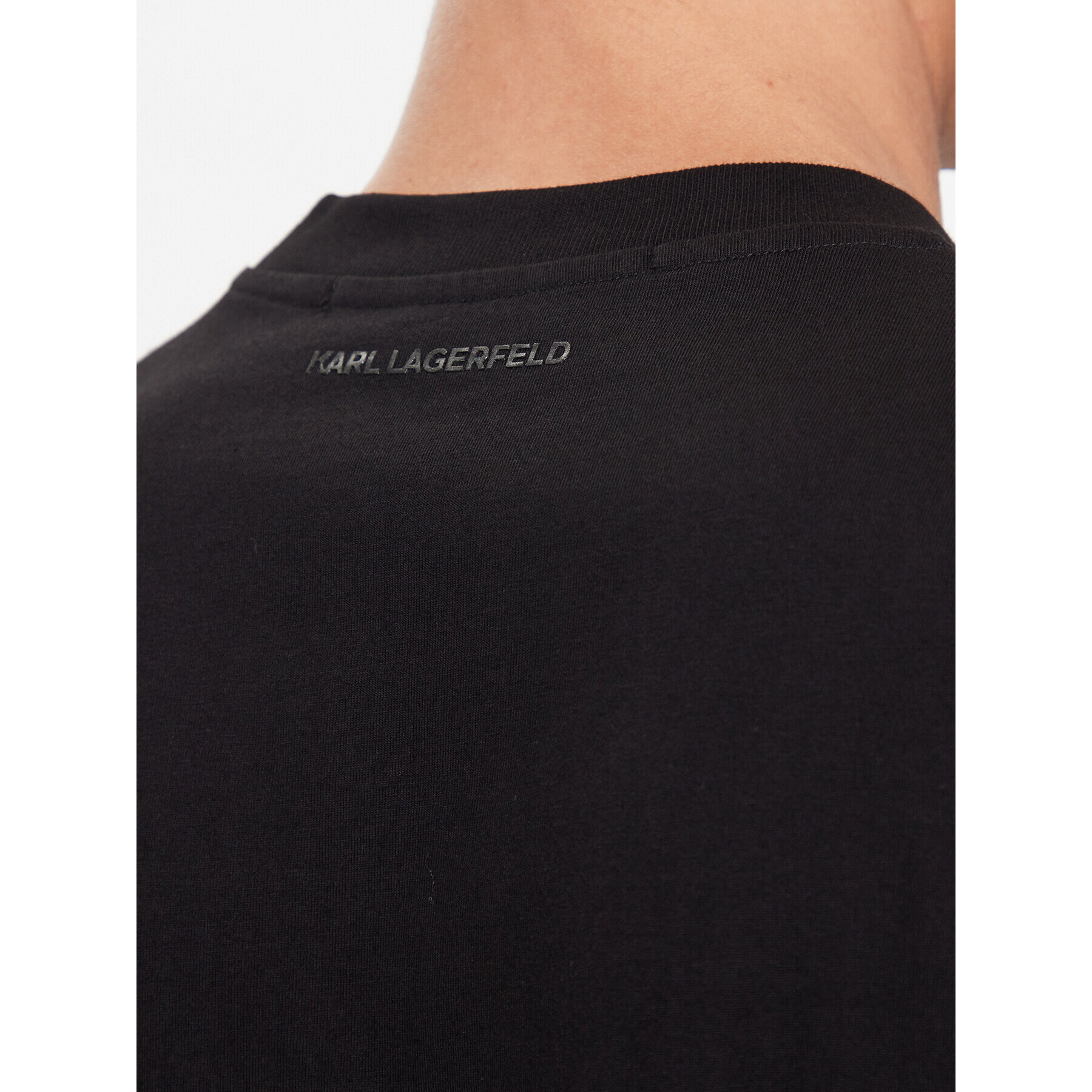 KARL LAGERFELD Tričko 755068 534240 Čierna Regular Fit - Pepit.sk