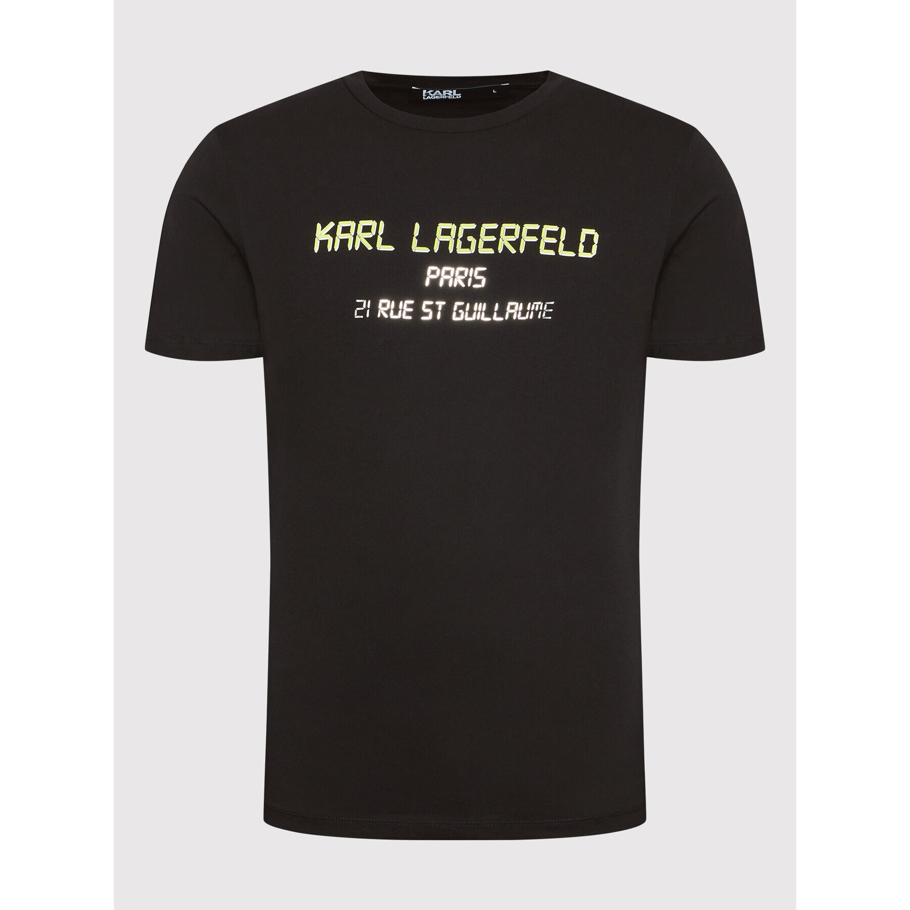 KARL LAGERFELD Tričko 755081 523224 Čierna Regular Fit - Pepit.sk