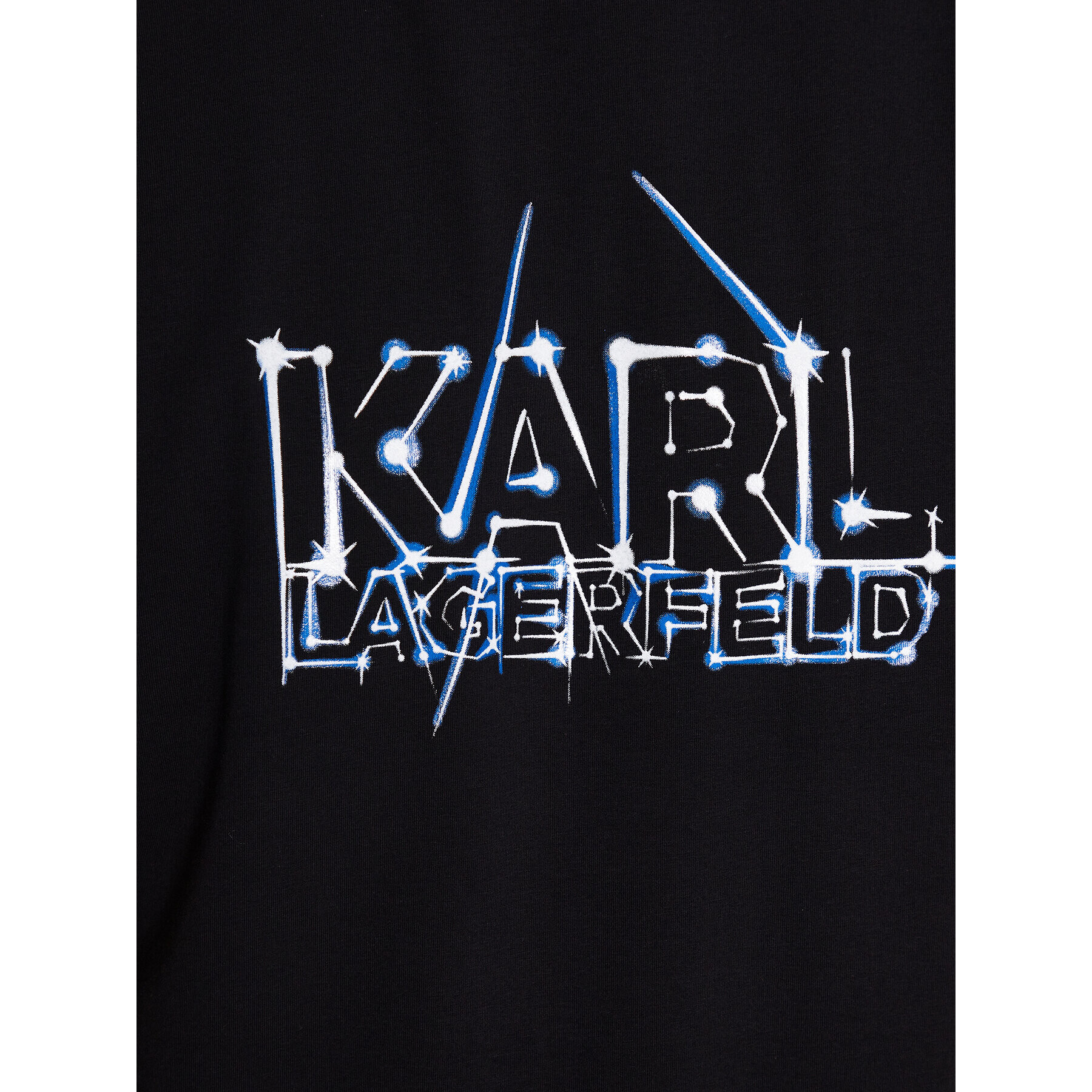 KARL LAGERFELD Tričko 755081 531221 Čierna Regular Fit - Pepit.sk