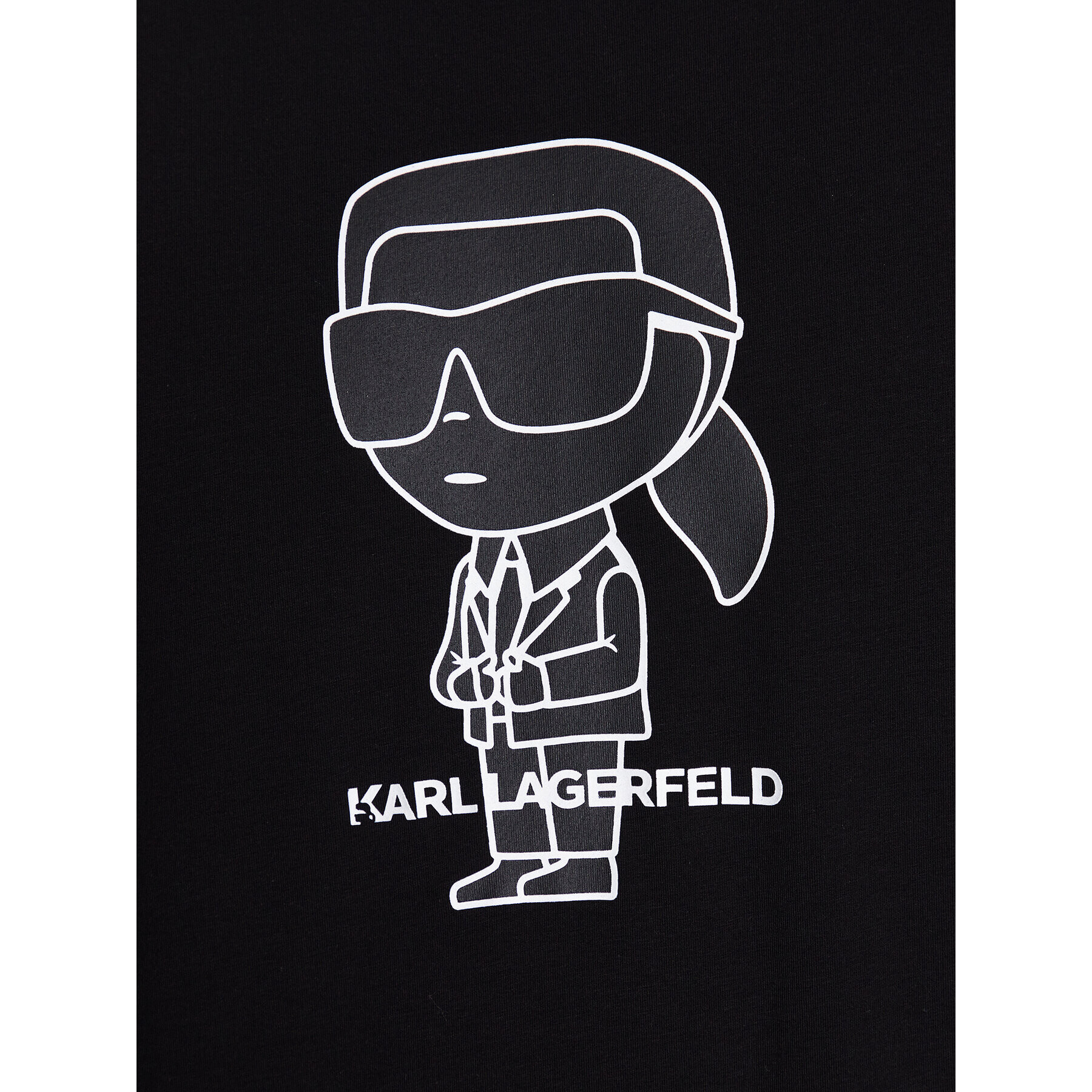 KARL LAGERFELD Tričko 755086 531221 Čierna Regular Fit - Pepit.sk