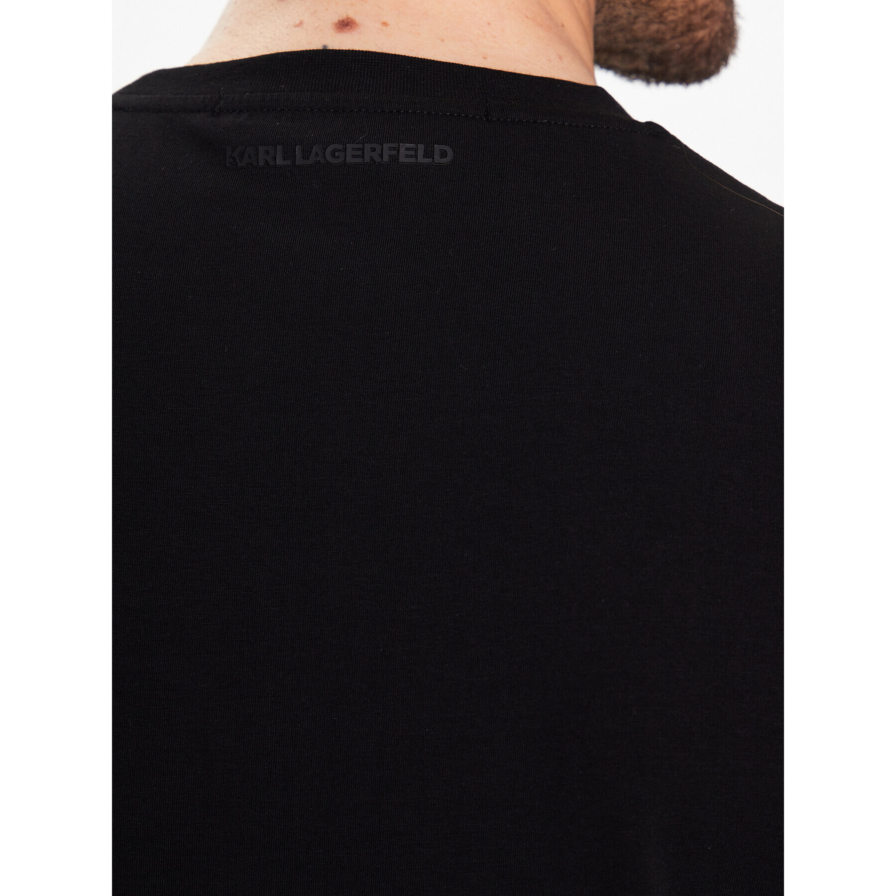 KARL LAGERFELD Tričko 755086 531221 Čierna Regular Fit - Pepit.sk