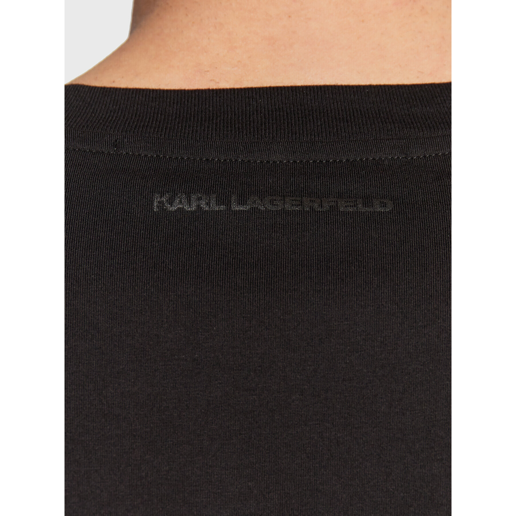 KARL LAGERFELD Tričko 755263 524241 Čierna Regular Fit - Pepit.sk