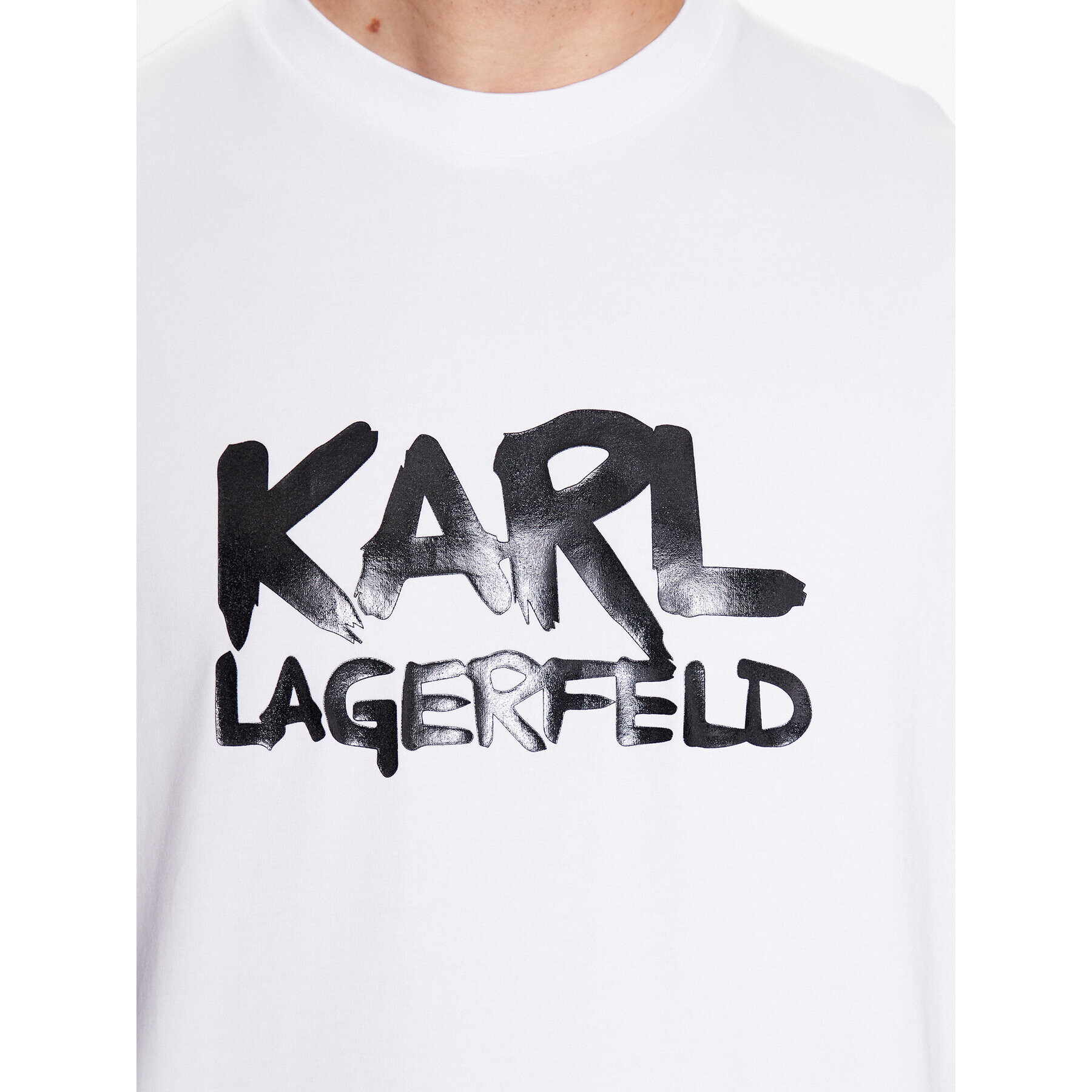 KARL LAGERFELD Tričko 755280 531221 Biela Regular Fit - Pepit.sk