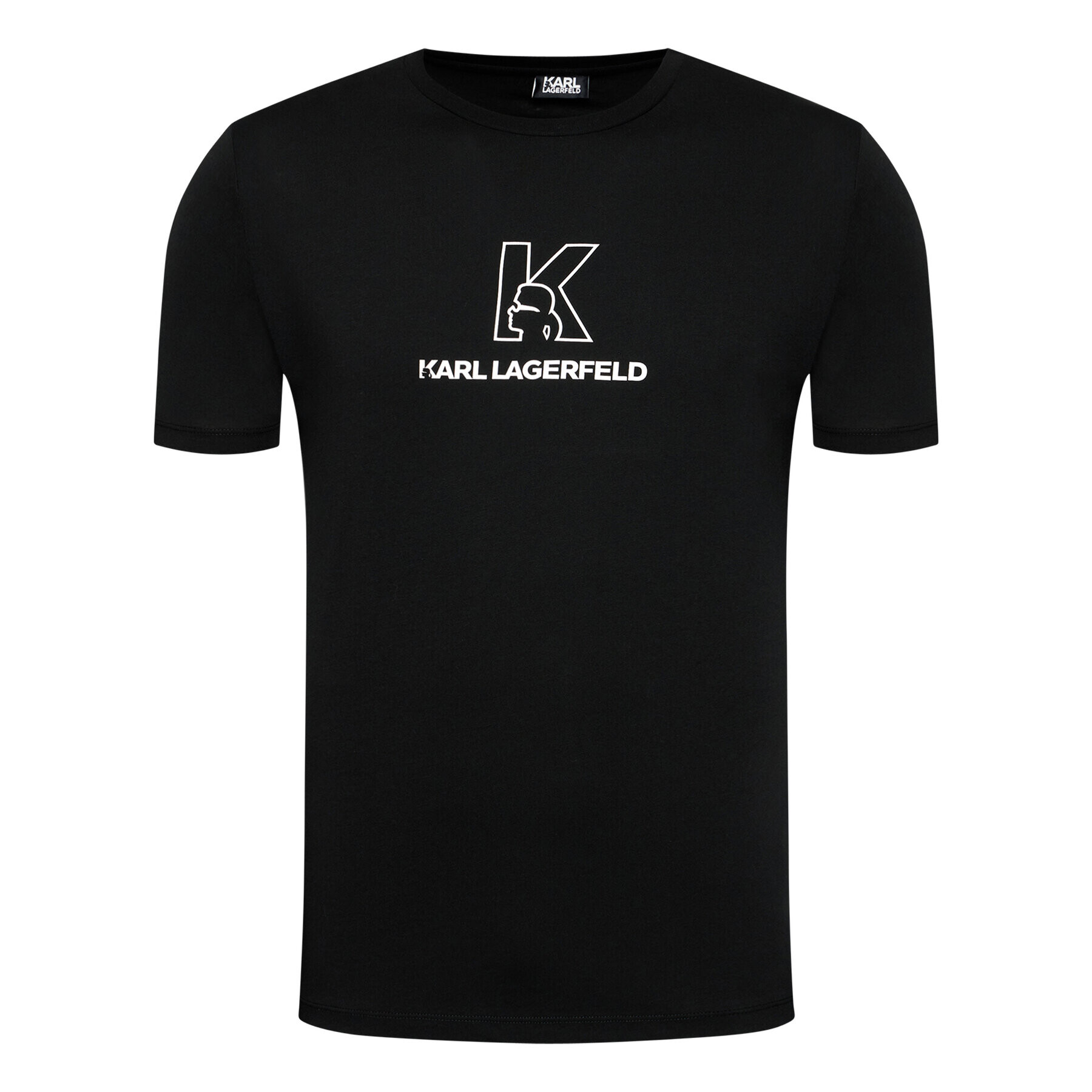 KARL LAGERFELD Tričko Crewneck 755048 511220 Čierna Regular Fit - Pepit.sk