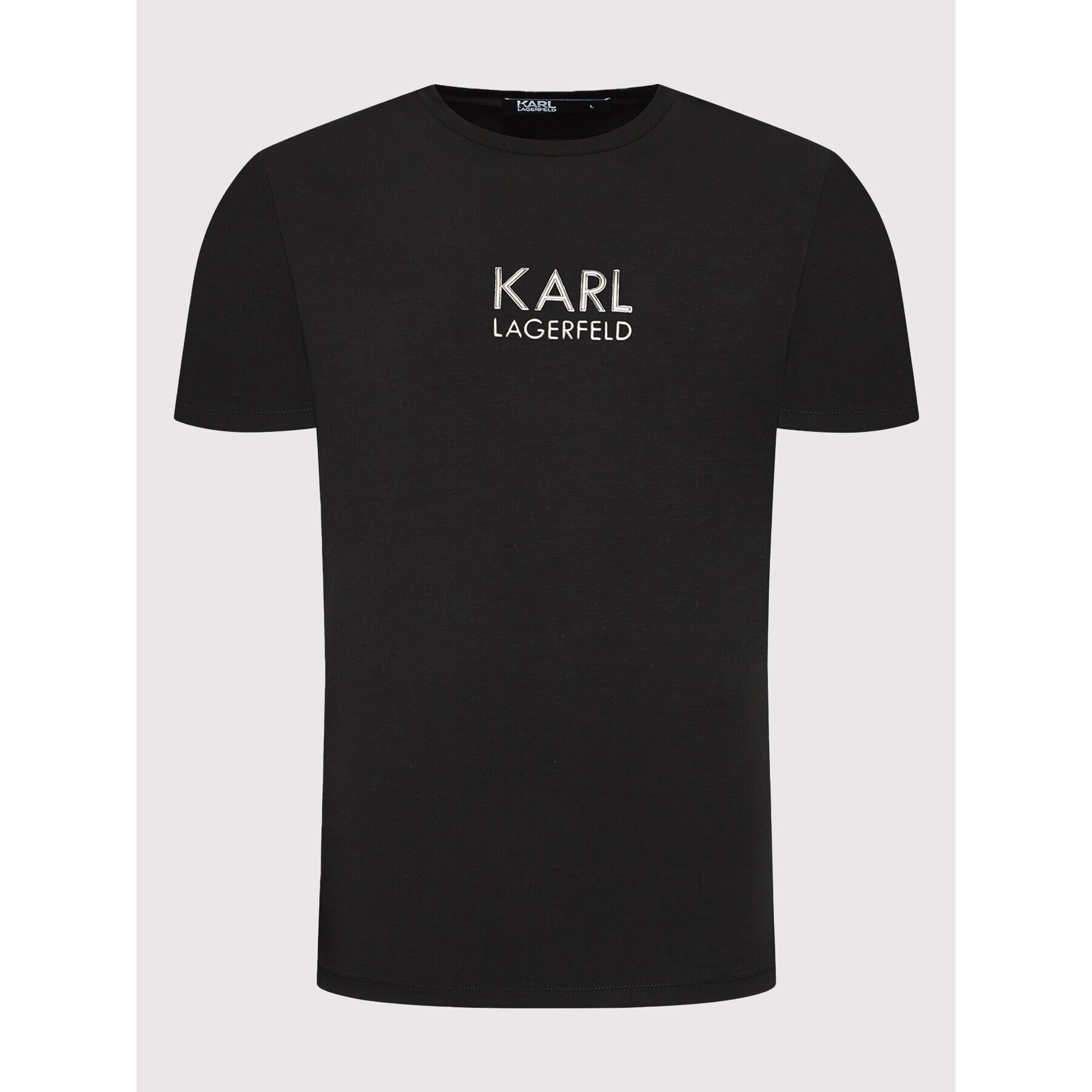 KARL LAGERFELD Tričko Crewneck 755054 521224 Čierna Regular Fit - Pepit.sk