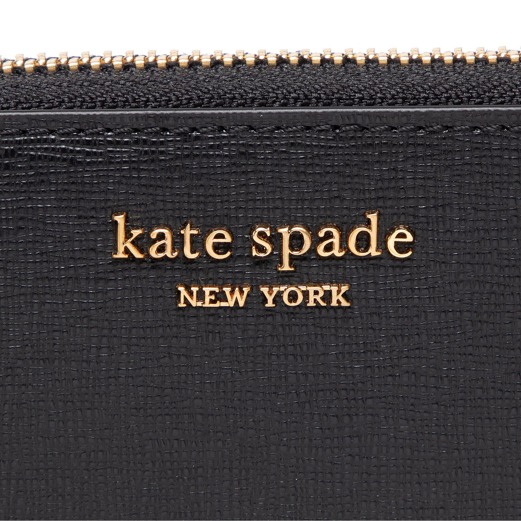 Kate Spade Veľká dámska peňaženka Monogram Saffiano Leather Zip Ar K8917 Čierna - Pepit.sk