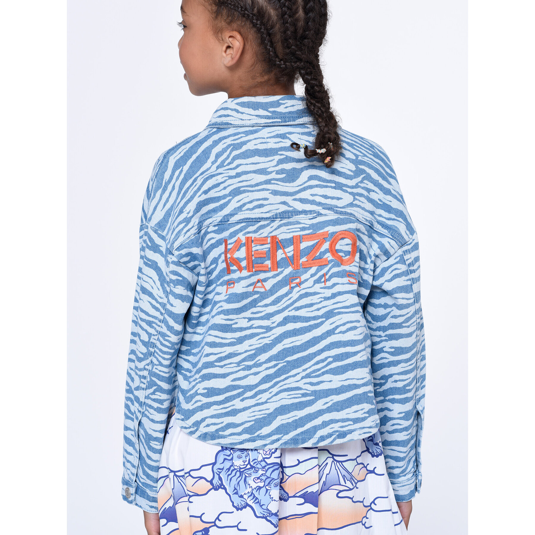 Kenzo Kids Džínsová bunda K15638 S Modrá Regular Fit - Pepit.sk