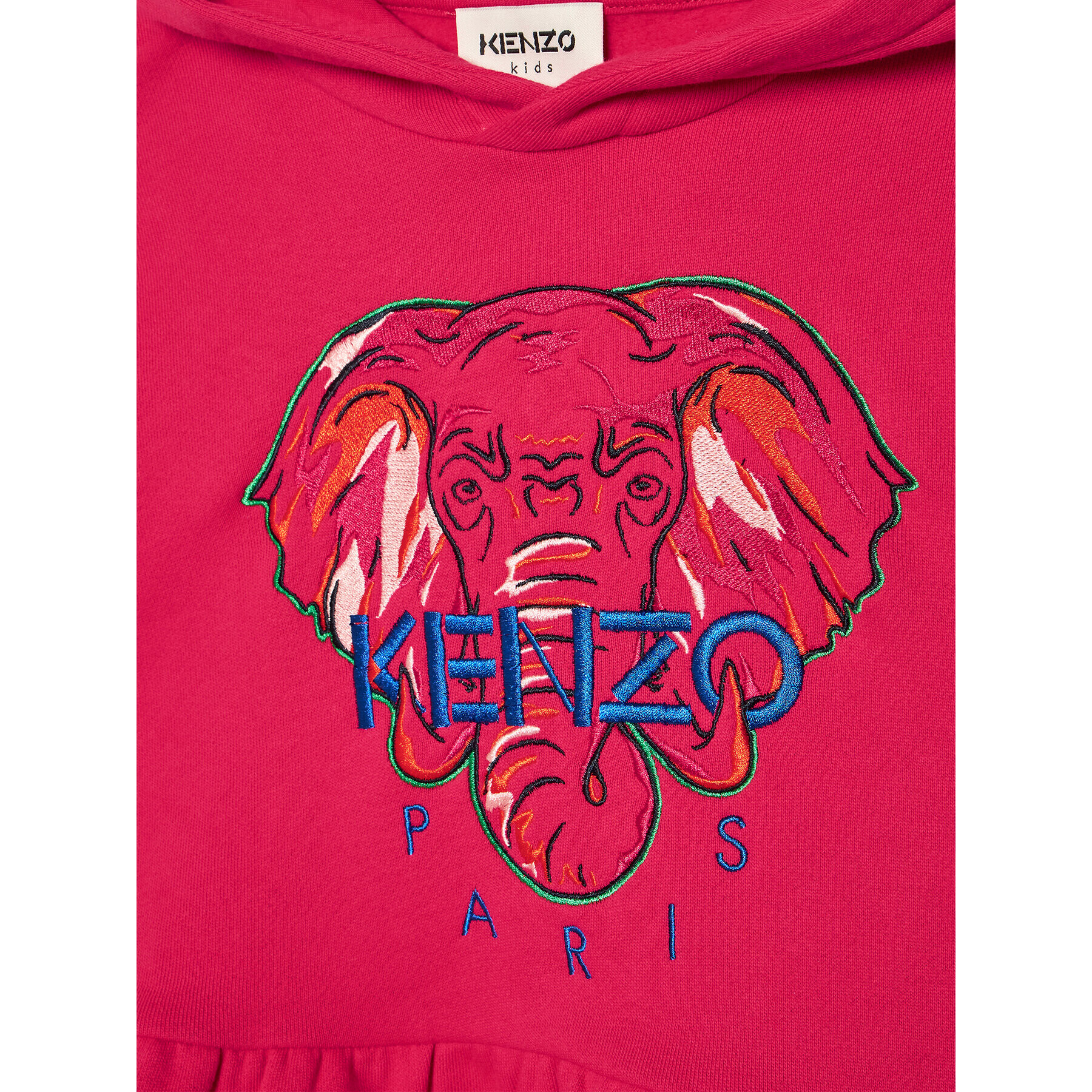 Kenzo Kids Mikina K15576 M Ružová Relaxed Fit - Pepit.sk