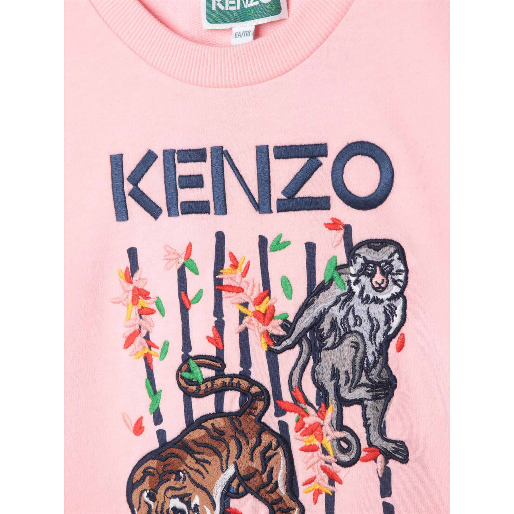 Kenzo Kids Mikina K15652 M Ružová Regular Fit - Pepit.sk