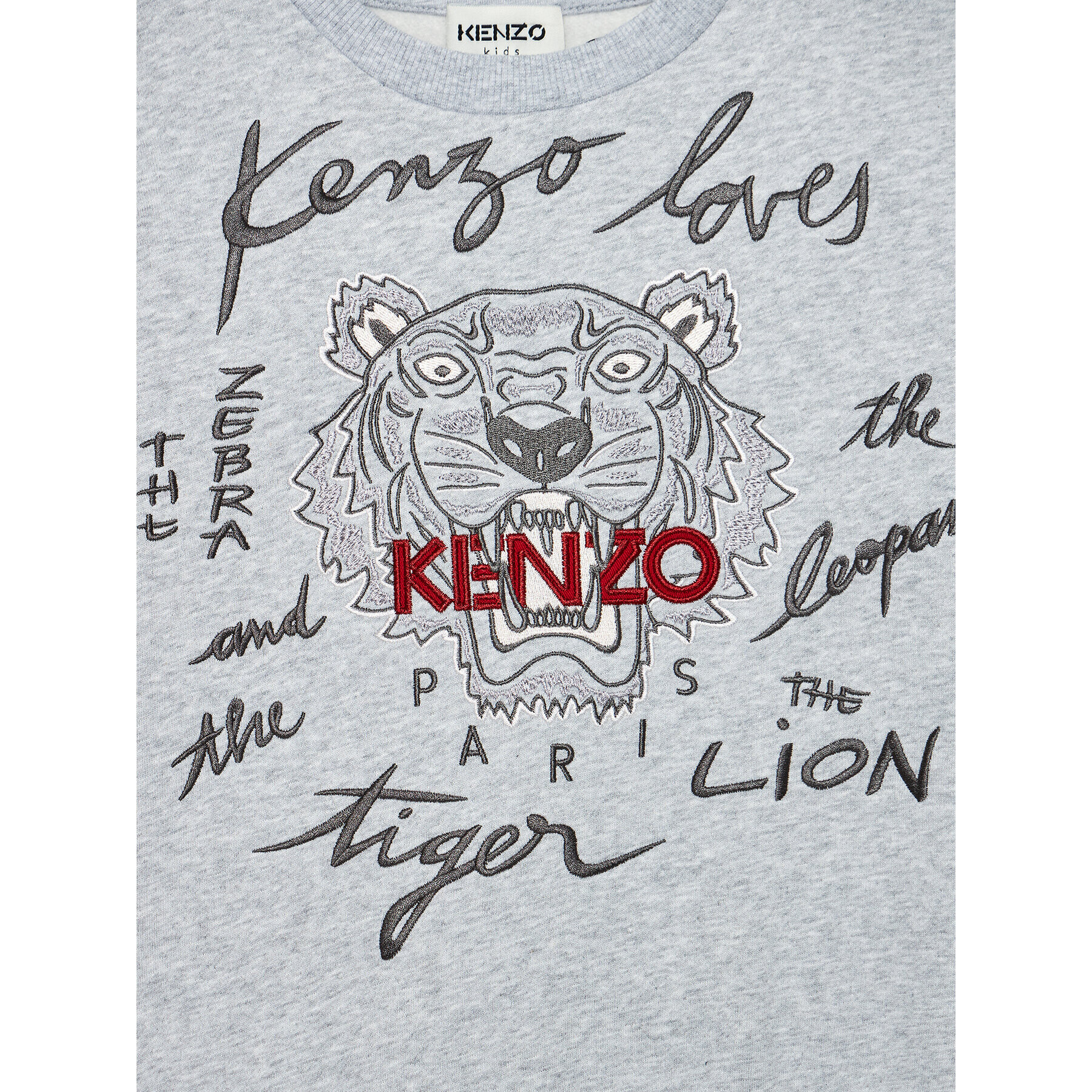 Kenzo Kids Mikina K25156 Sivá Regular Fit - Pepit.sk