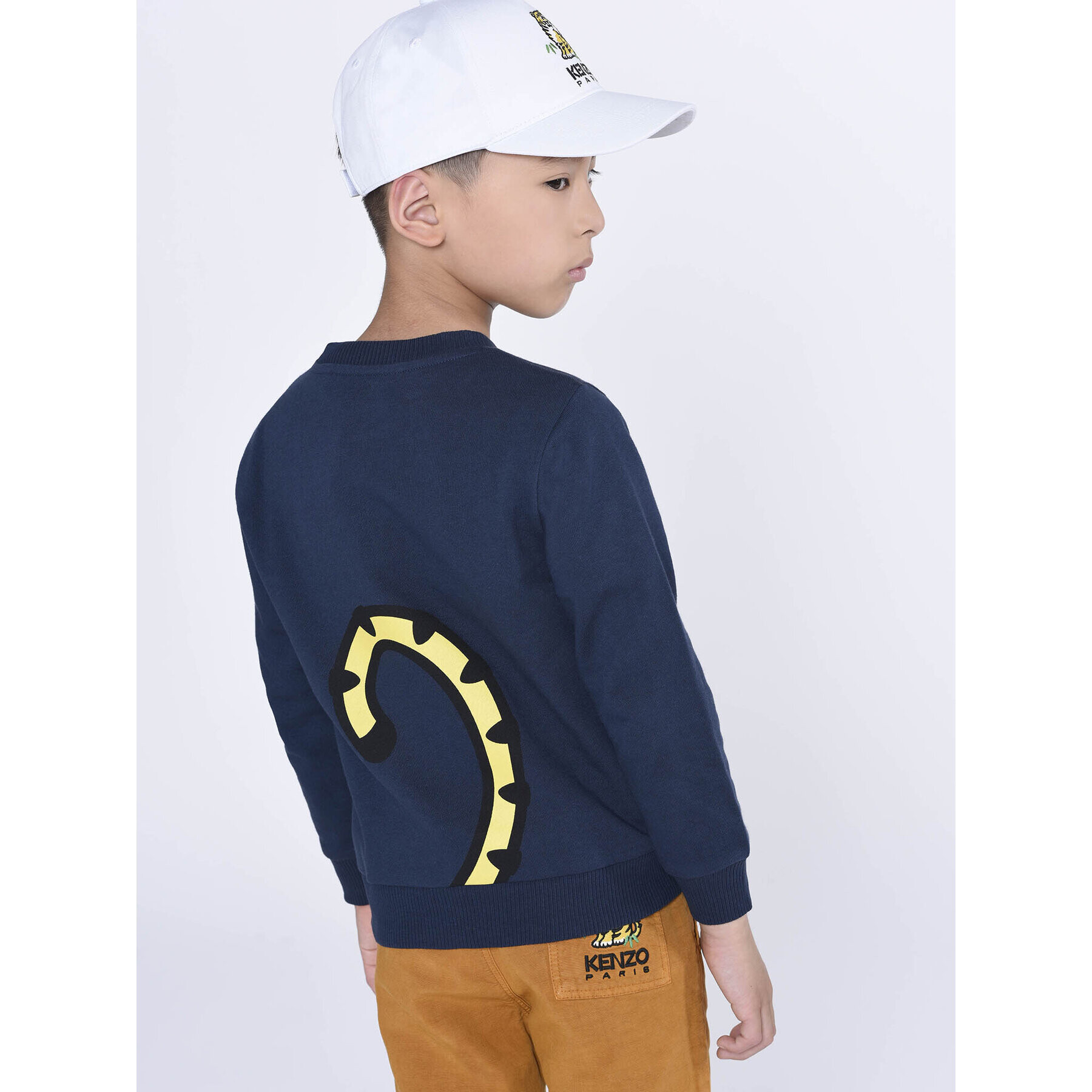 Kenzo Kids Mikina K25758 S Tmavomodrá Regular Fit - Pepit.sk