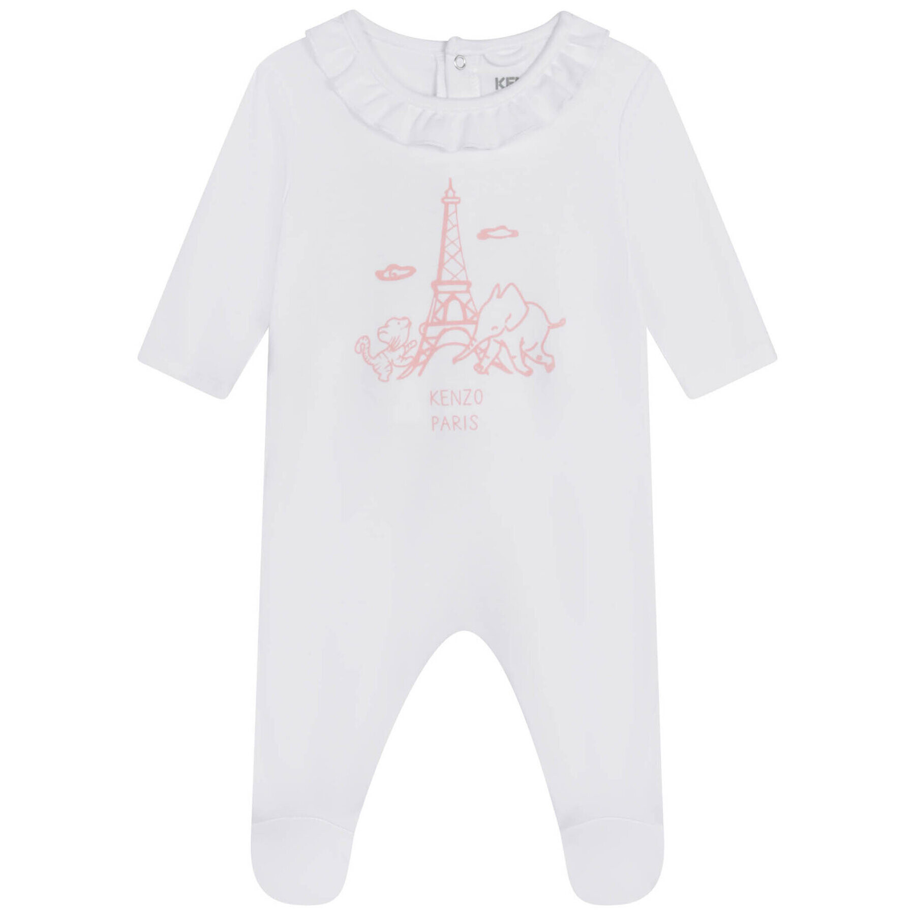 Kenzo Kids Súprava Tričko a šortky K98101 Biela Regular Fit - Pepit.sk