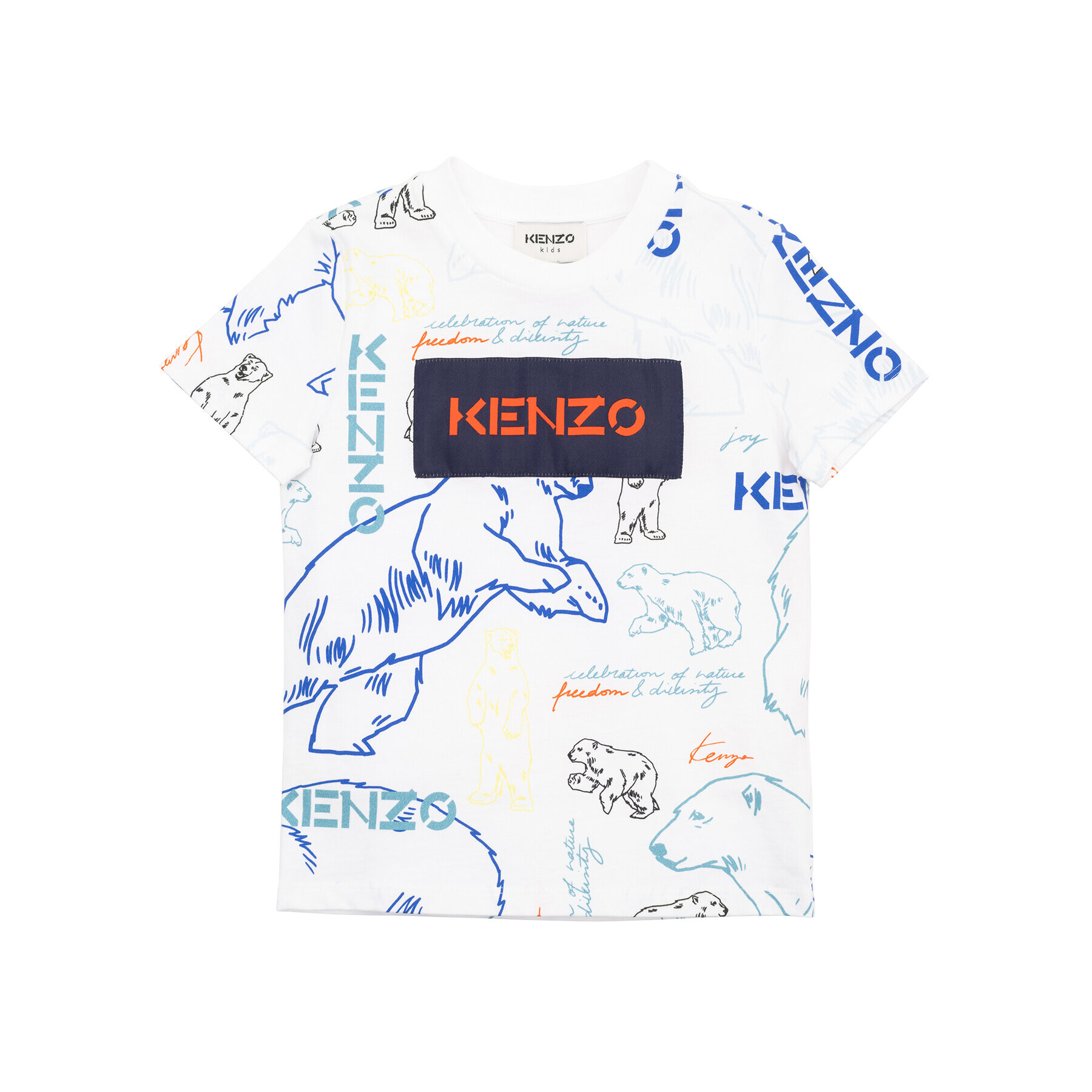 Kenzo Kids Tričko K25660 M Biela Regular Fit - Pepit.sk