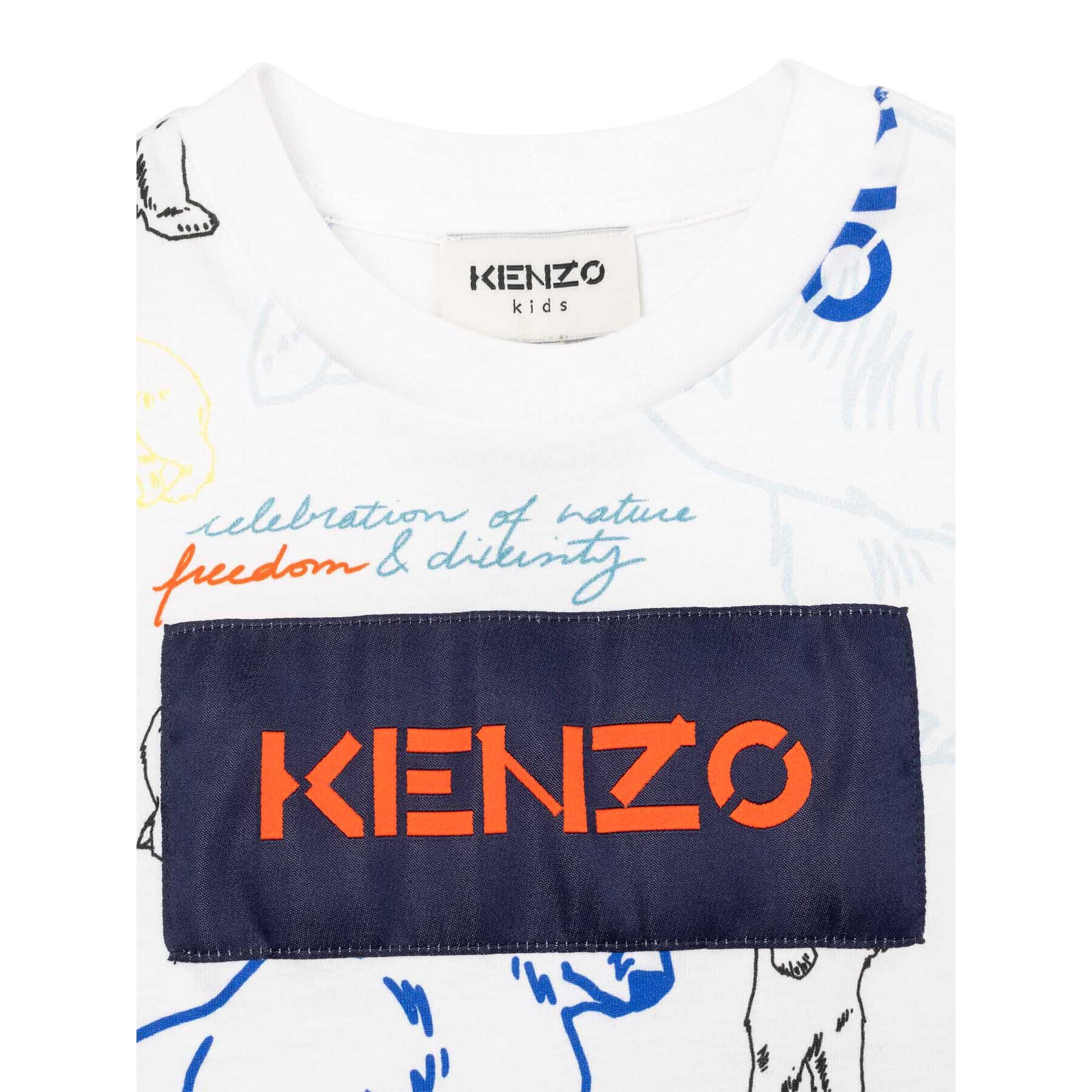 Kenzo Kids Tričko K25660 M Biela Regular Fit - Pepit.sk