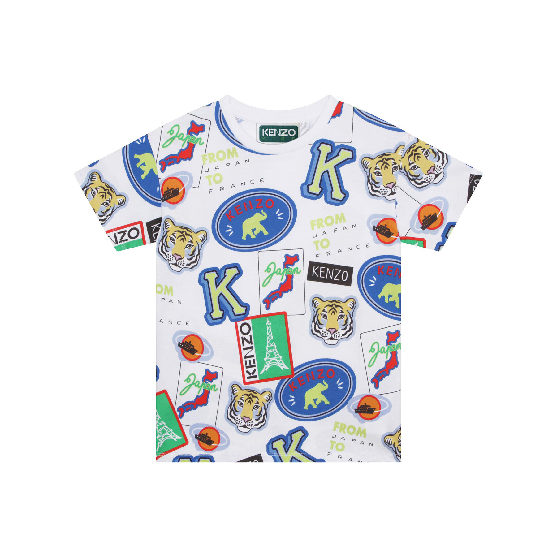 Kenzo Kids Tričko K25784 M Biela Regular Fit - Pepit.sk