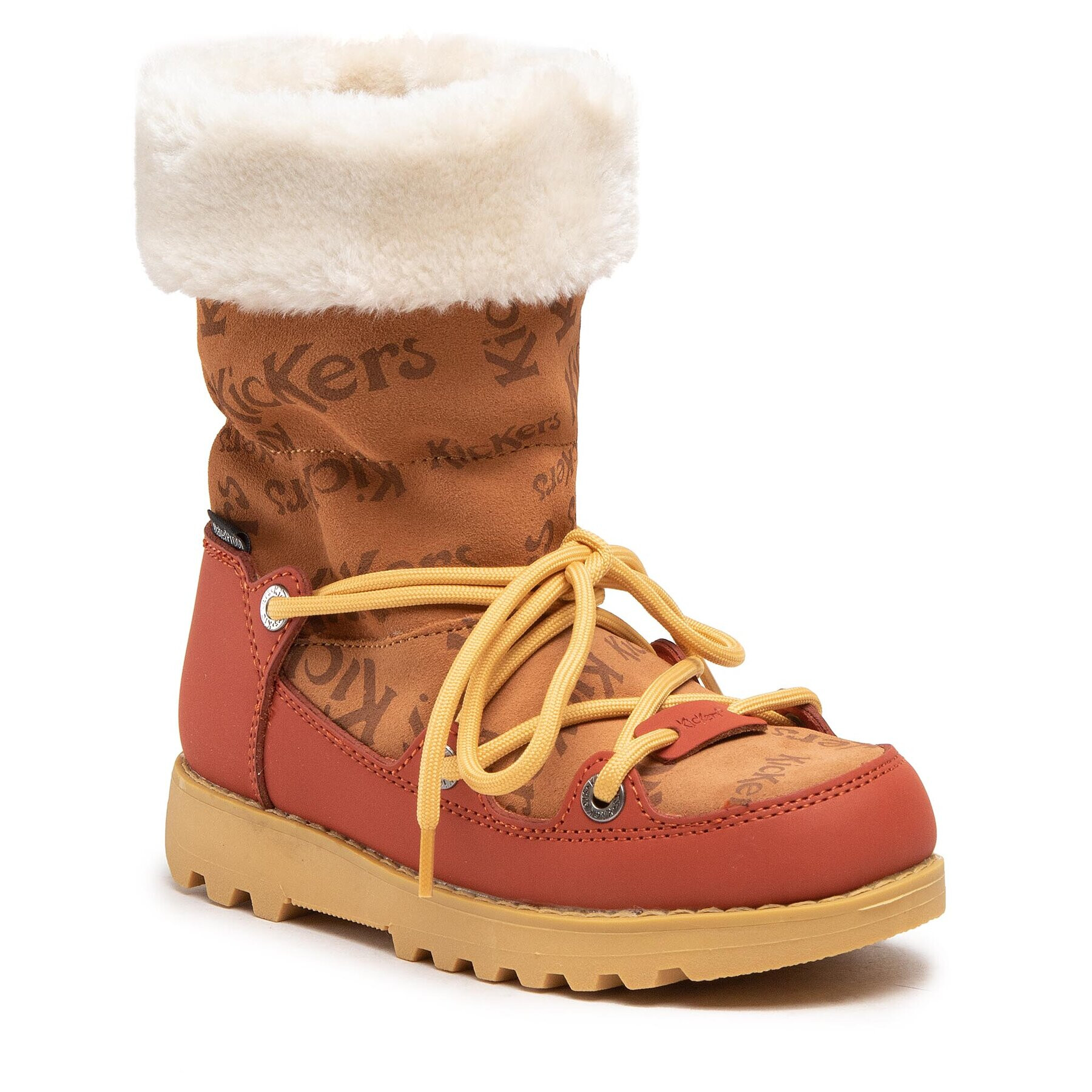 Kickers Čižmy Kickneosnow Kid 911531-30 S Hnedá - Pepit.sk