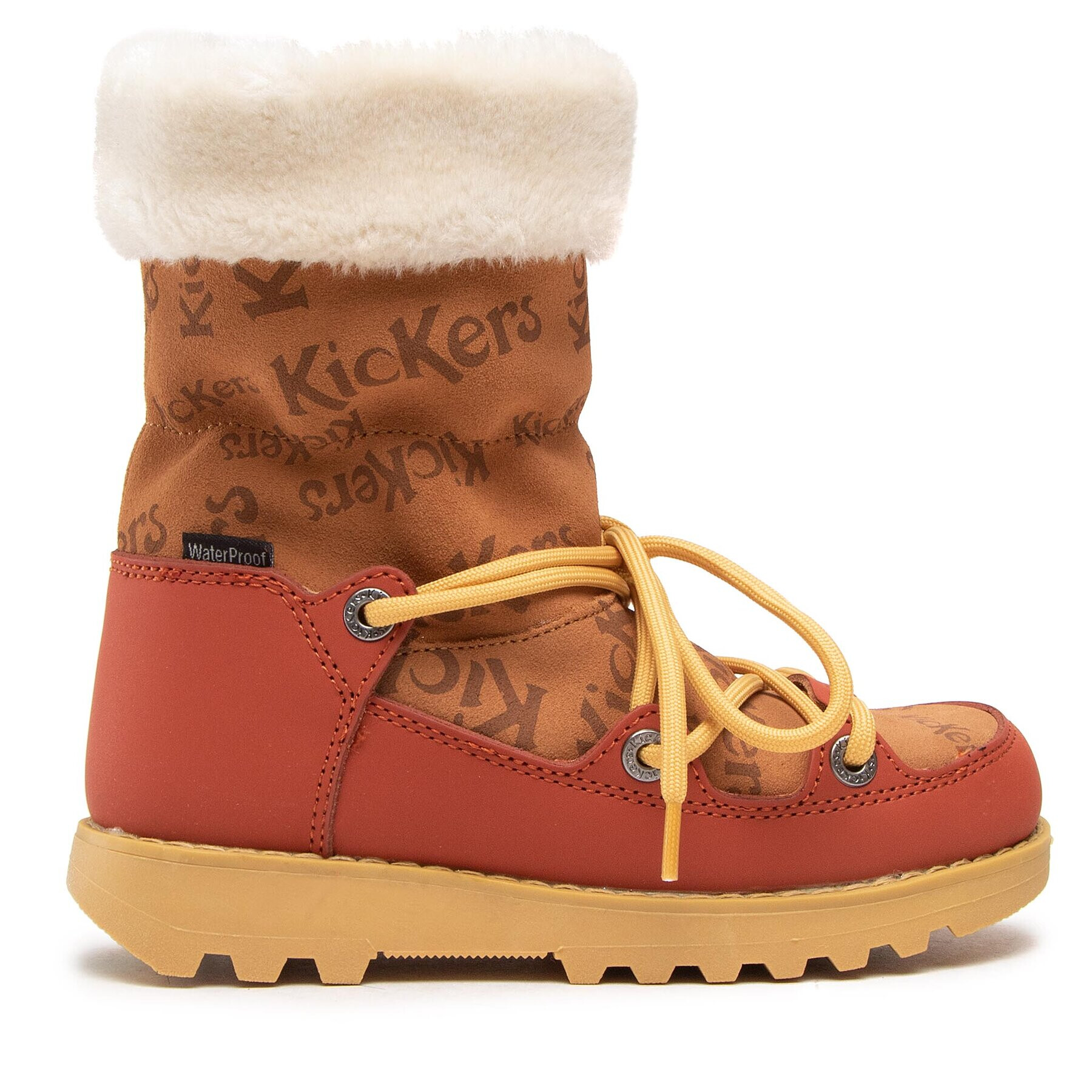 Kickers Čižmy Kickneosnow Kid 911531-30 S Hnedá - Pepit.sk