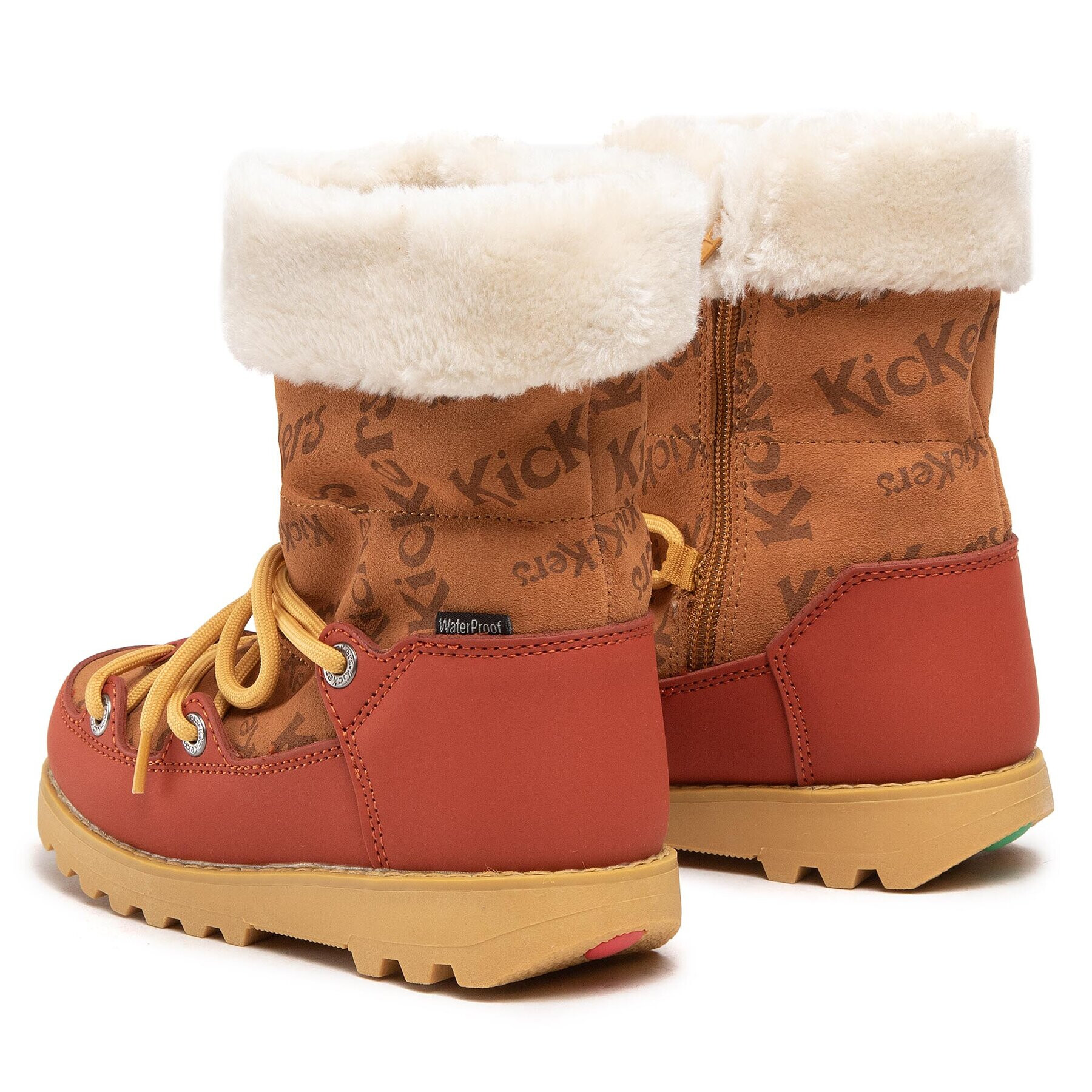 Kickers Čižmy Kickneosnow Kid 911531-30 S Hnedá - Pepit.sk