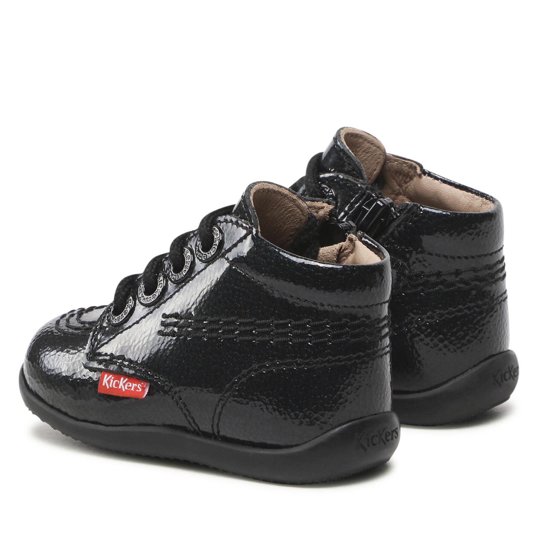 Kickers Šnurovacia obuv Billista Zip 742760-10 M Čierna - Pepit.sk