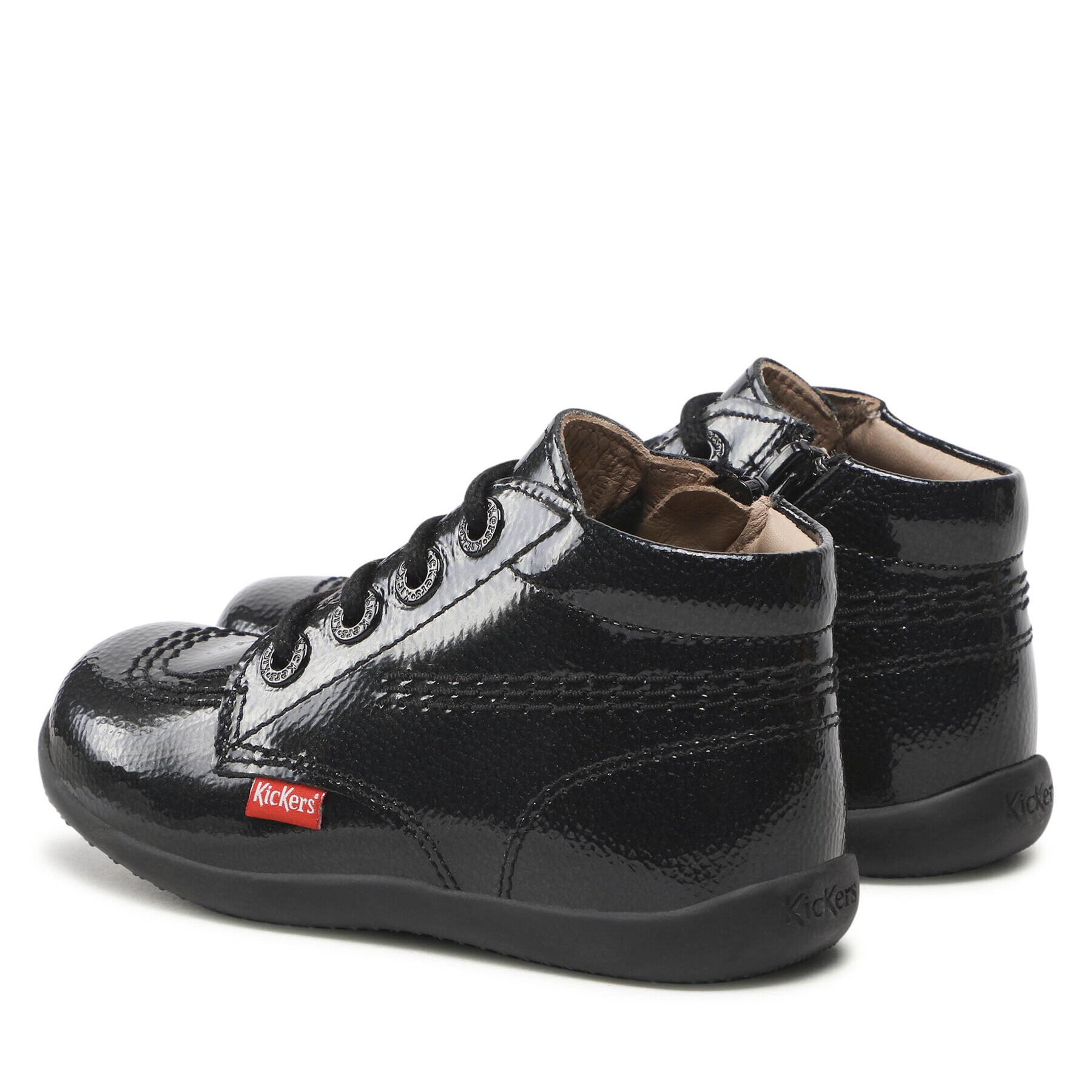 Kickers Šnurovacia obuv Billista Zip 742760-10 S Čierna - Pepit.sk