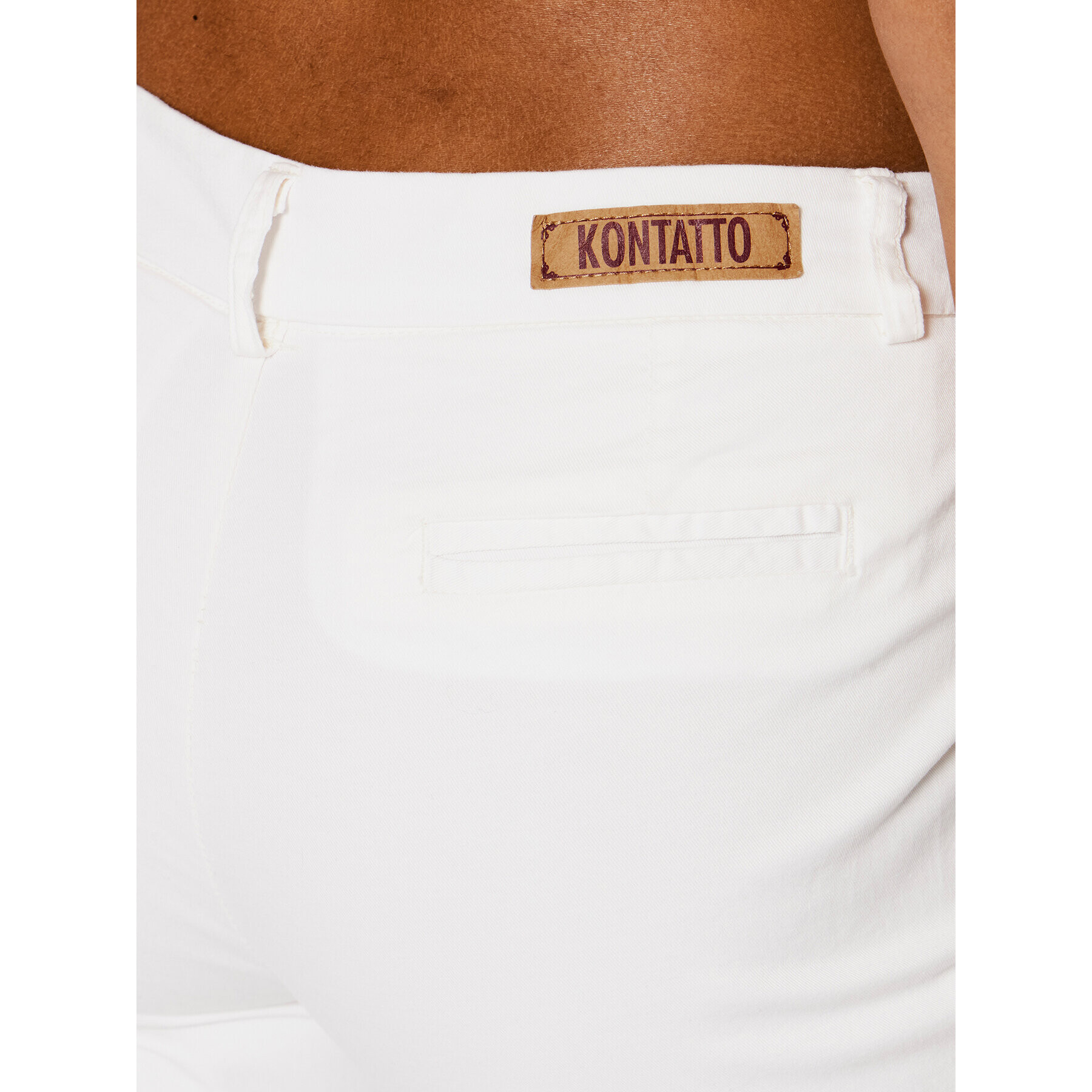 Kontatto Chino nohavice TT5002 Biela Slim Fit - Pepit.sk