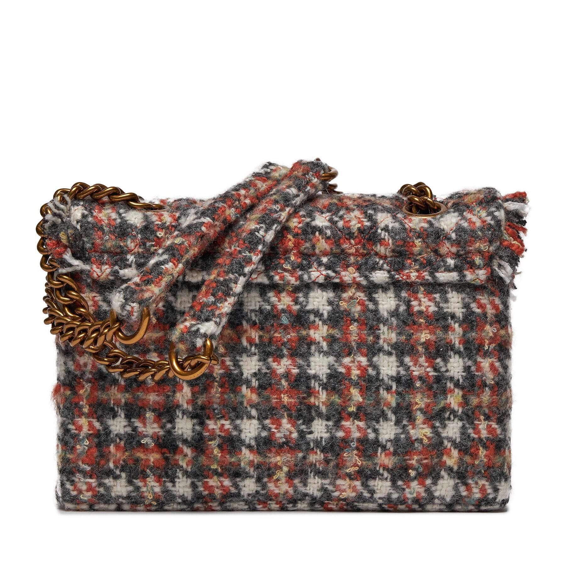 Kurt Geiger Kabelka 690-Tweed Kensington Bag 3614536609 Hnedá - Pepit.sk