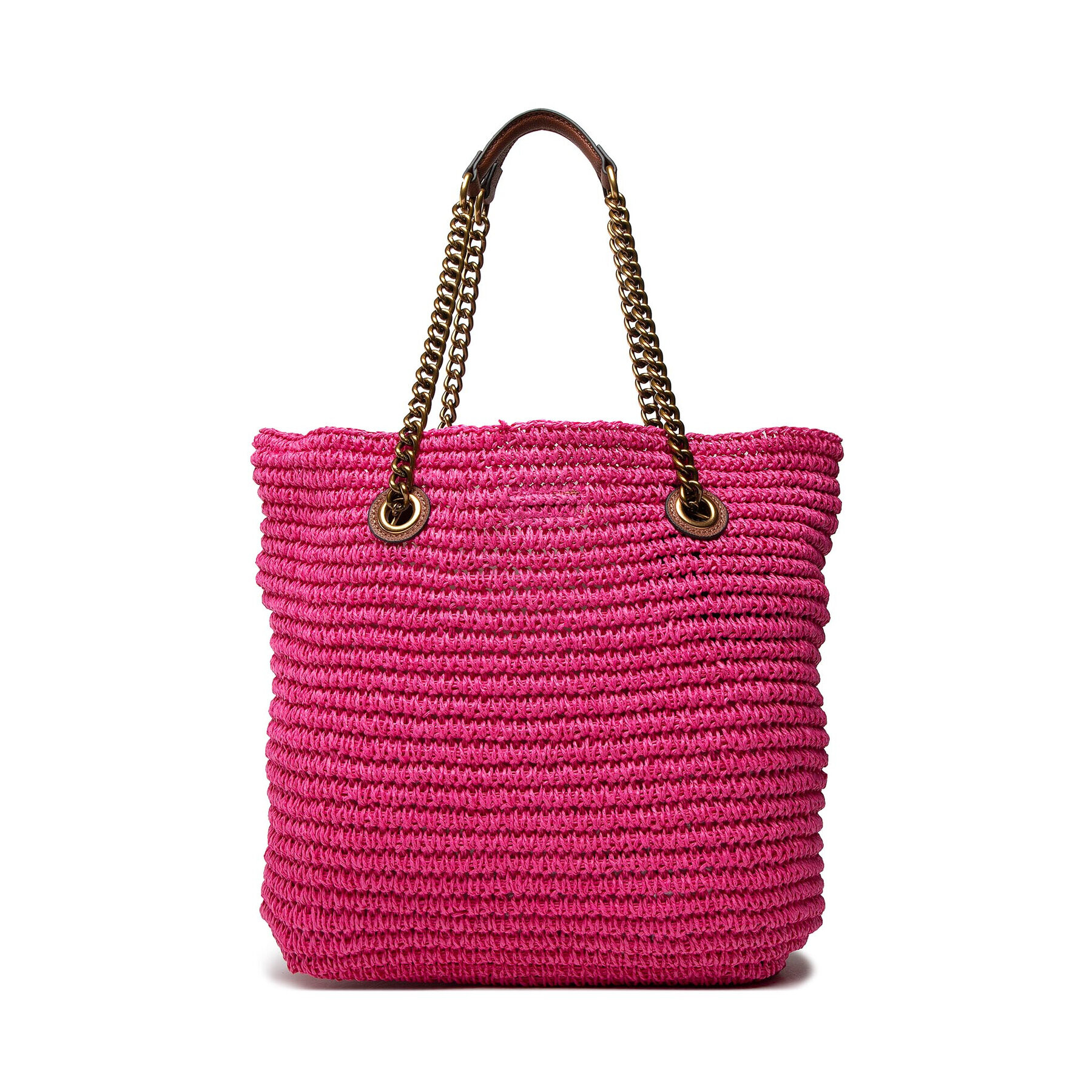 Kurt Geiger Kabelka Chelsea Raffia Tote 4104698999 Ružová - Pepit.sk