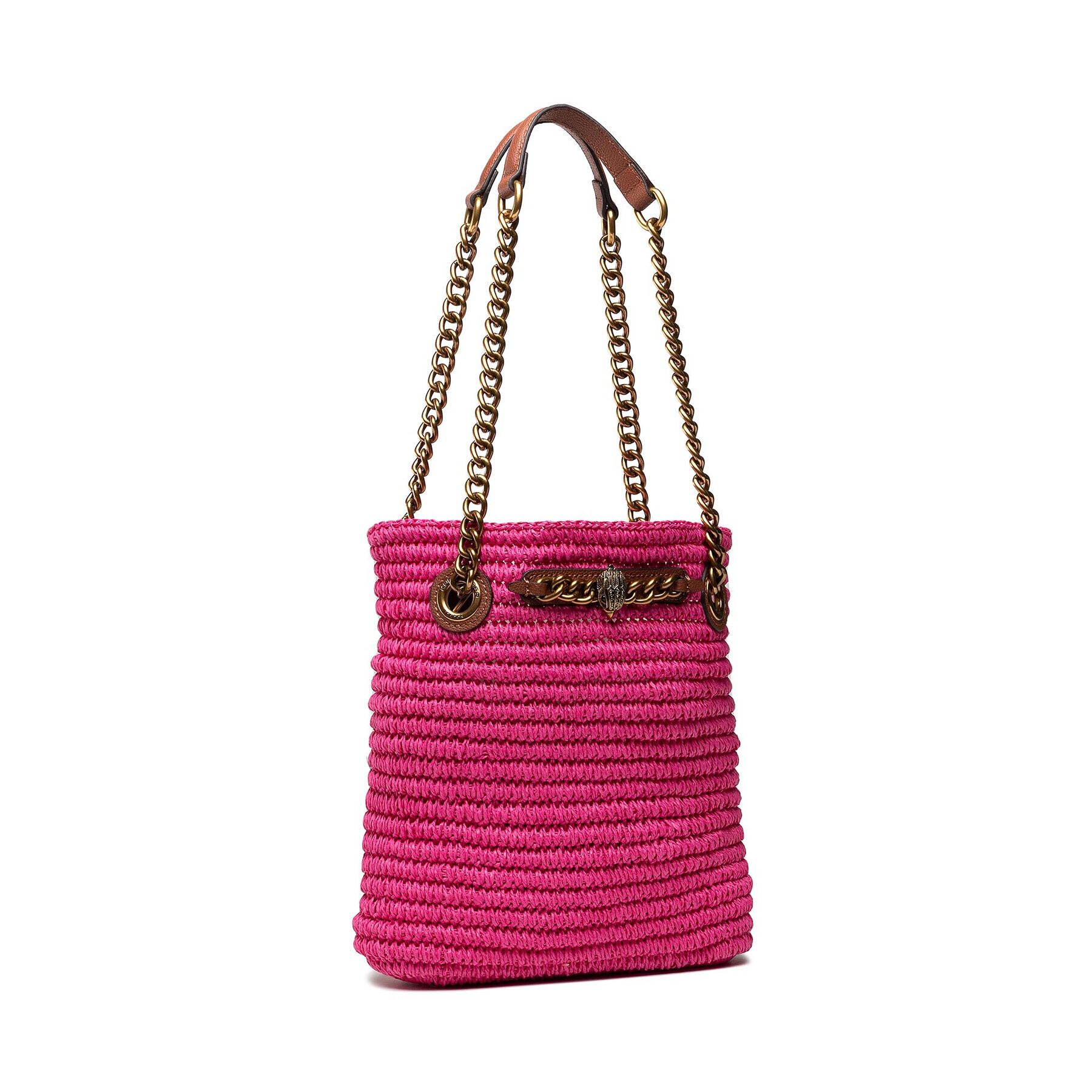 Kurt Geiger Kabelka Chelsea Sm Raffia Tote 7387798999 Ružová - Pepit.sk