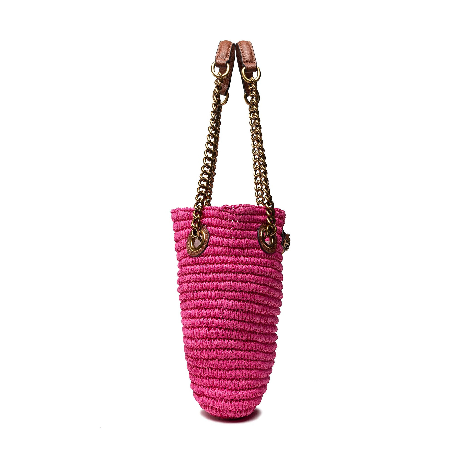 Kurt Geiger Kabelka Chelsea Sm Raffia Tote 7387798999 Ružová - Pepit.sk