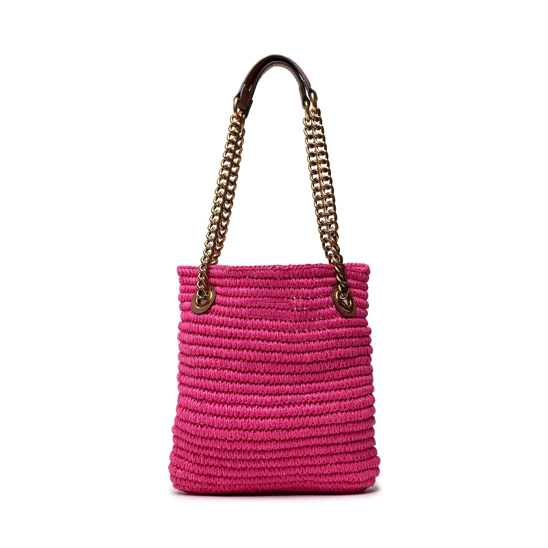 Kurt Geiger Kabelka Chelsea Sm Raffia Tote 7387798999 Ružová - Pepit.sk