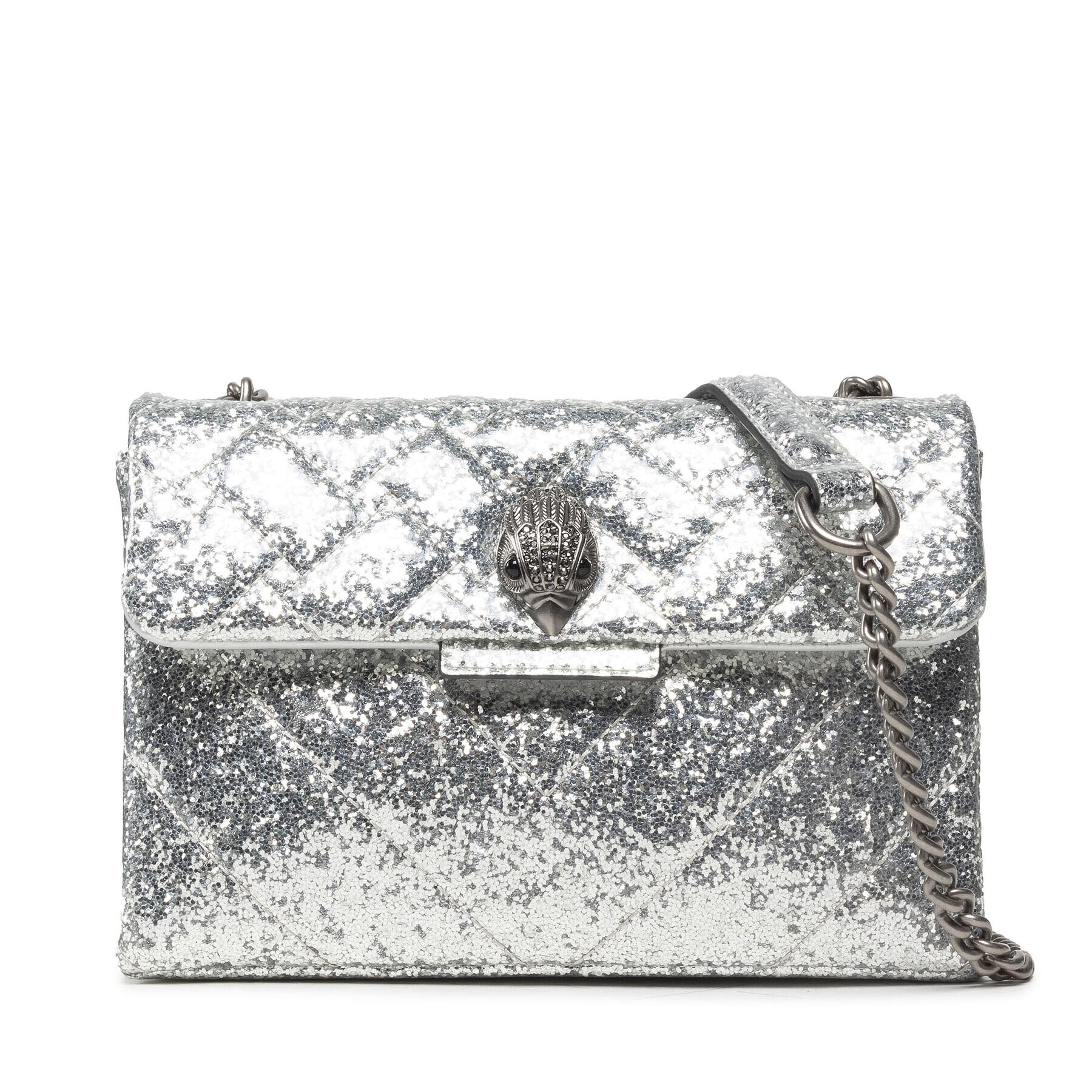 Kurt Geiger Kabelka Glitter Md Kensington 8664563999 Strieborná - Pepit.sk