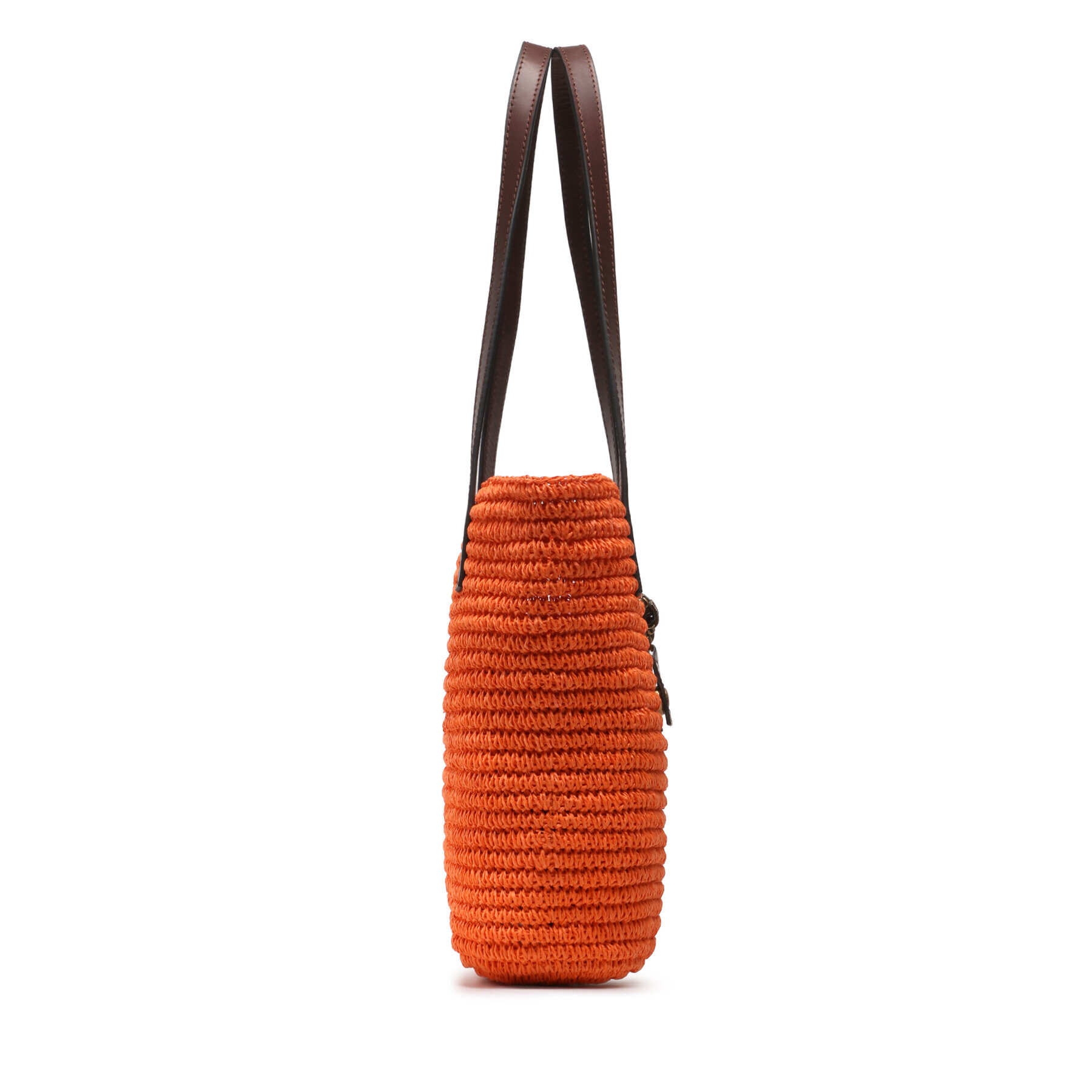 Kurt Geiger Kabelka Hampton Raffia Tote 9795591449 Oranžová - Pepit.sk