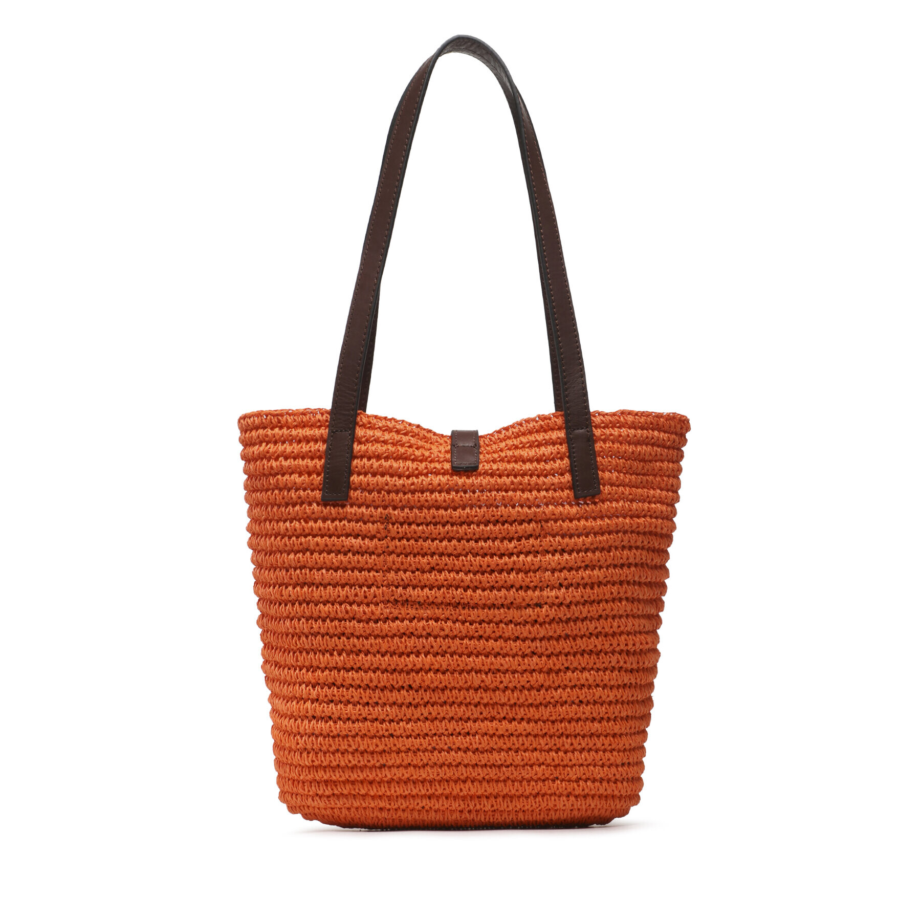 Kurt Geiger Kabelka Hampton Raffia Tote 9795591449 Oranžová - Pepit.sk